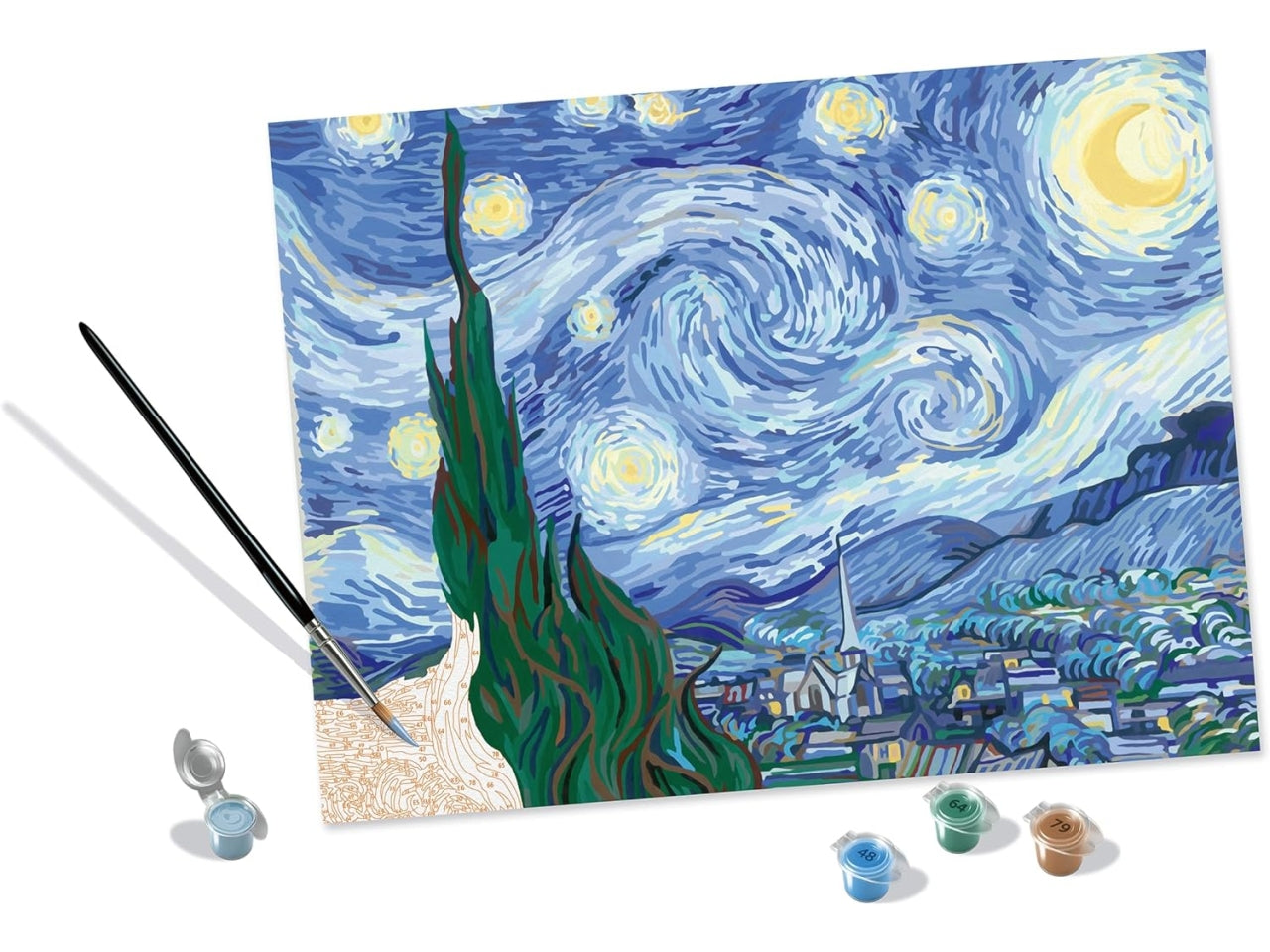 Creart adulto van gogh, notte stellata