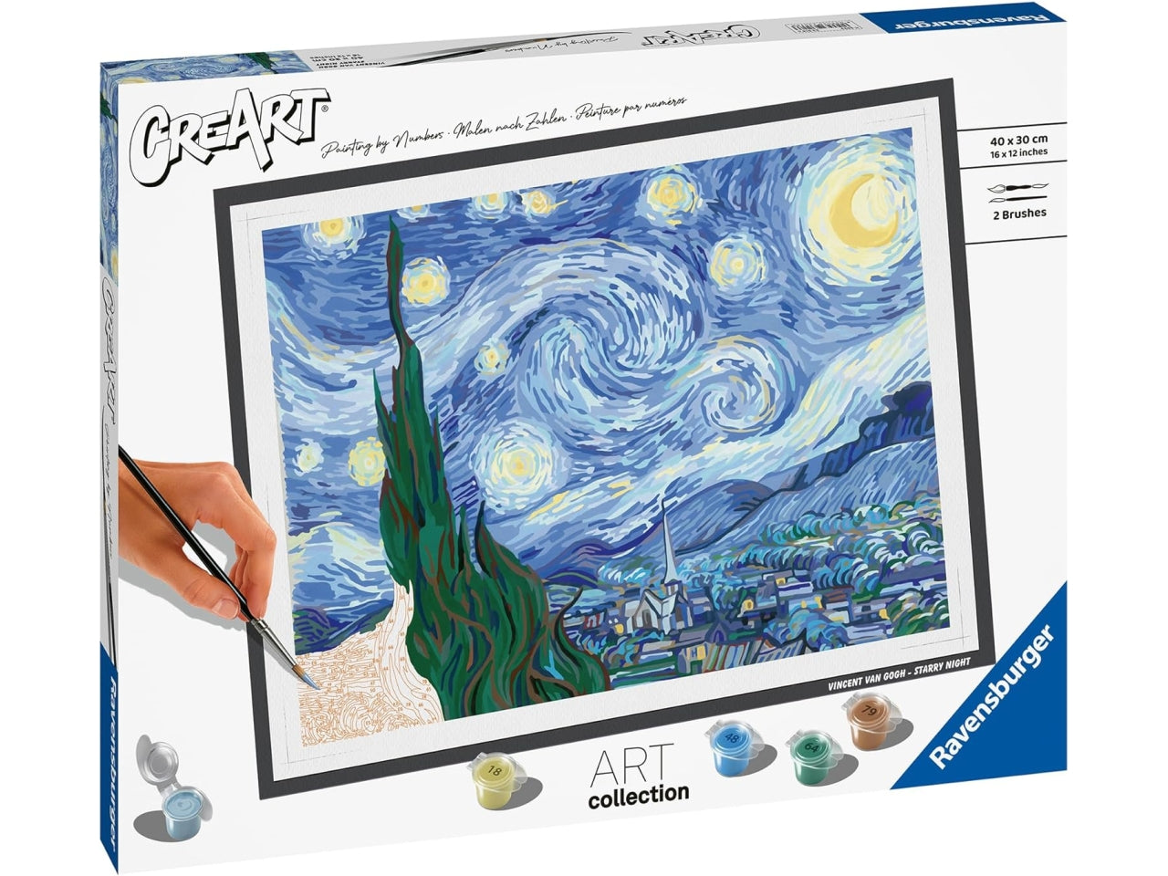 Creart adulto van gogh, notte stellata