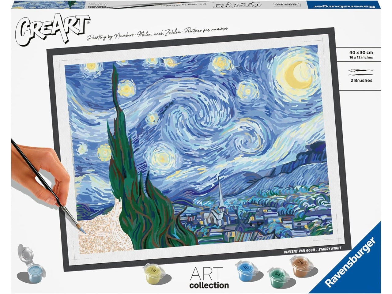 Creart adulto van gogh, notte stellata