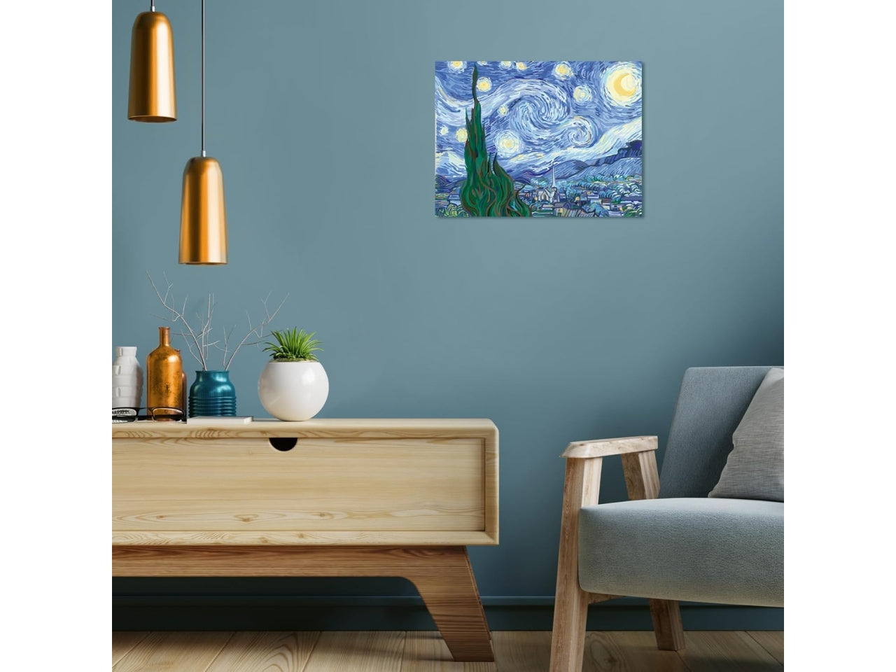 Creart adulto van gogh, notte stellata
