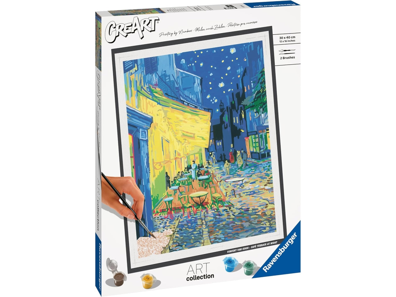 Creart adulto van gogh, terrazza del caffé la sera