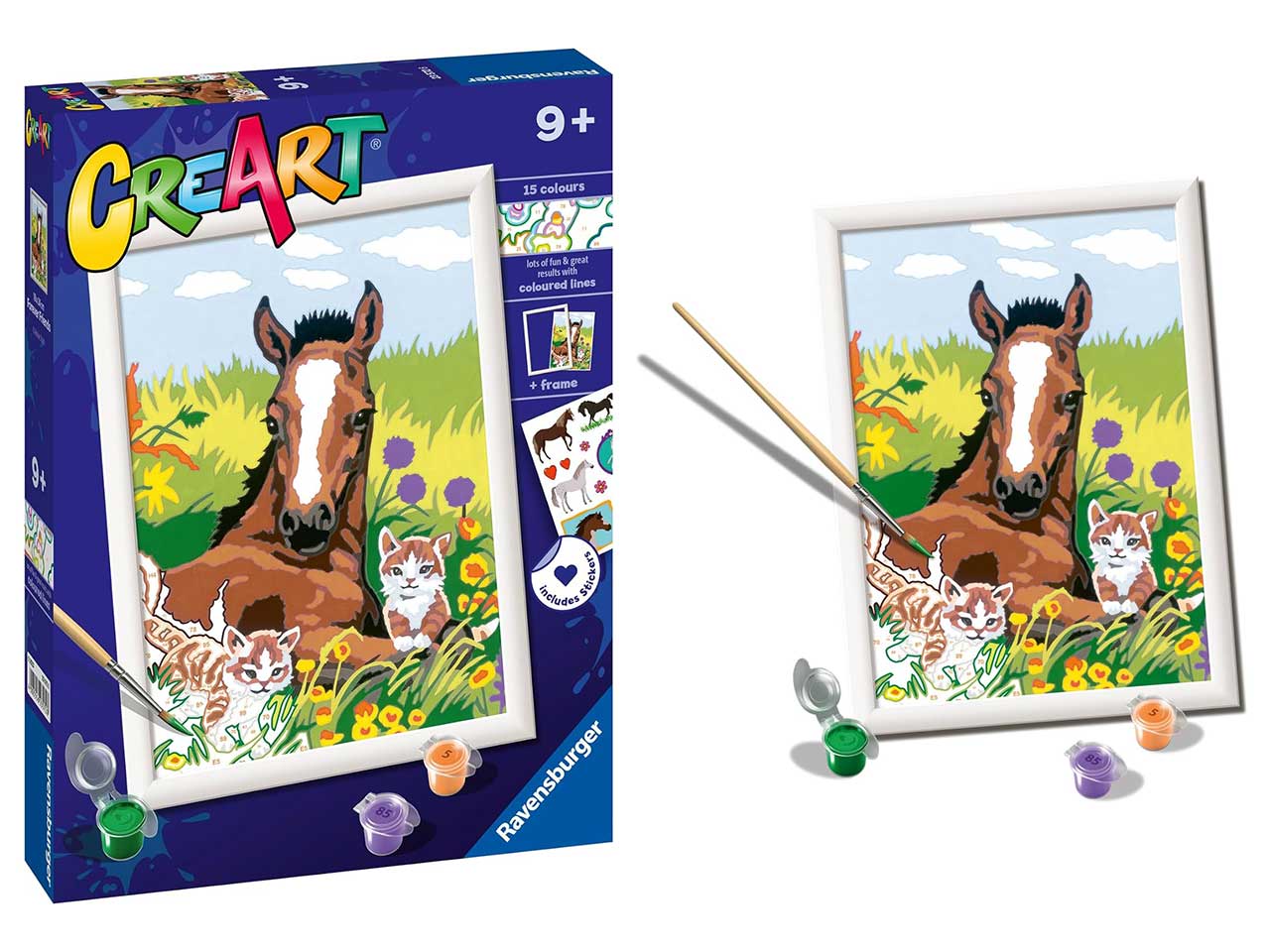 Creart serie d classic - puledro con gattini