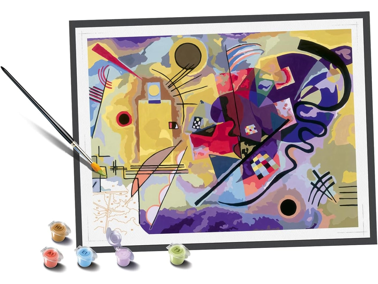 Creart adulto kandinsky: giallo, rosso, blu