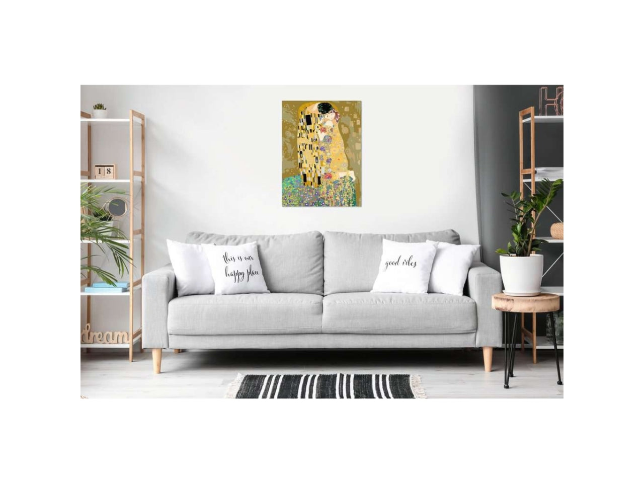 Ravensburger Creart Klimt, il bacio, kit per dipingere con i numeri, 40x30 cm per ragazzi dai 14+ anni