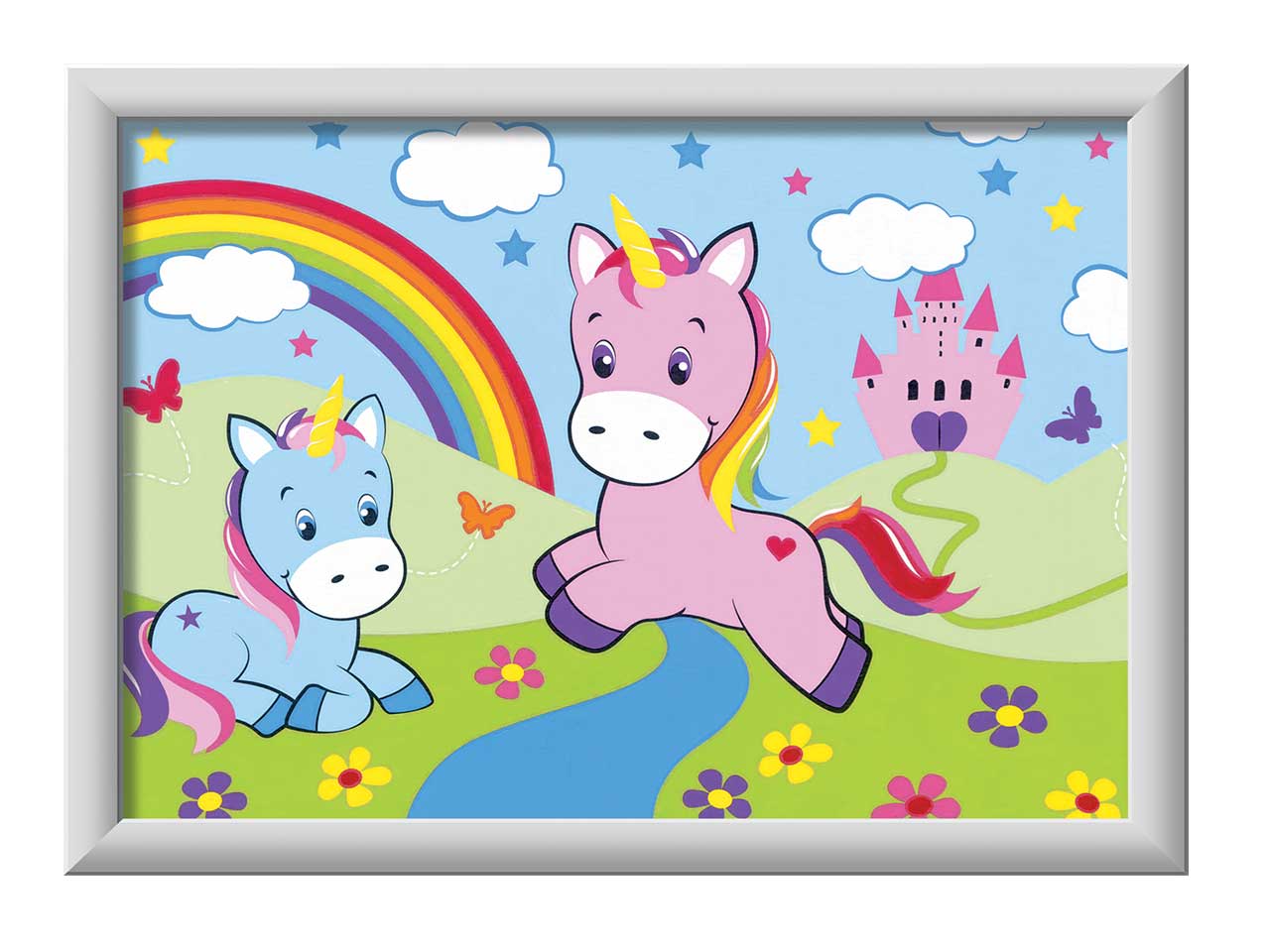 Creart serie e classic - unicorni con arcobaleno