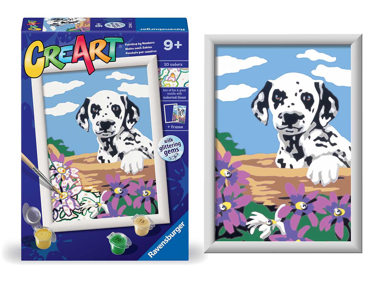 Creart serie e classic - dalmata con fiori