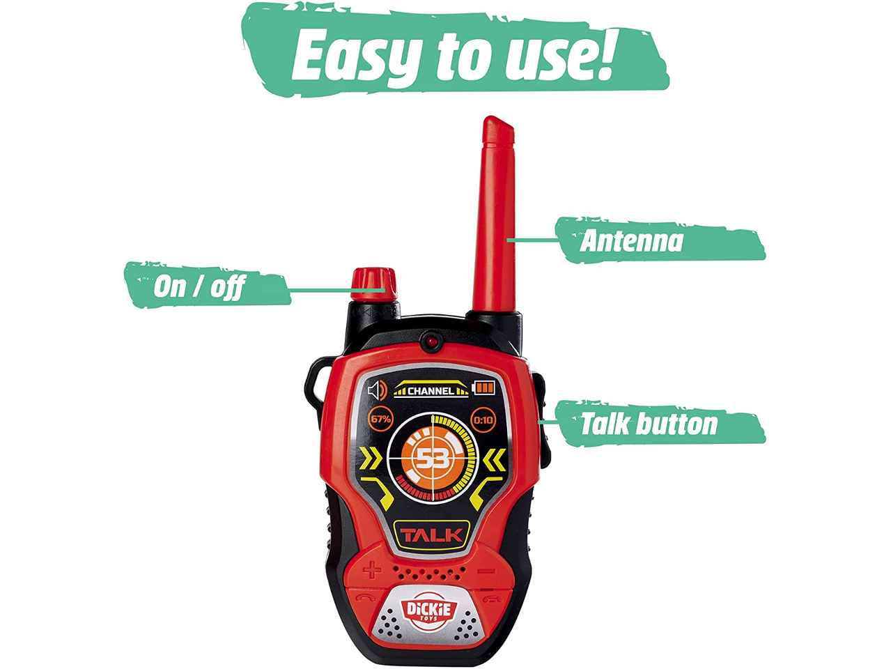 Dickie Go Real Walkie Talkie Fun 2.4 GHz Simba