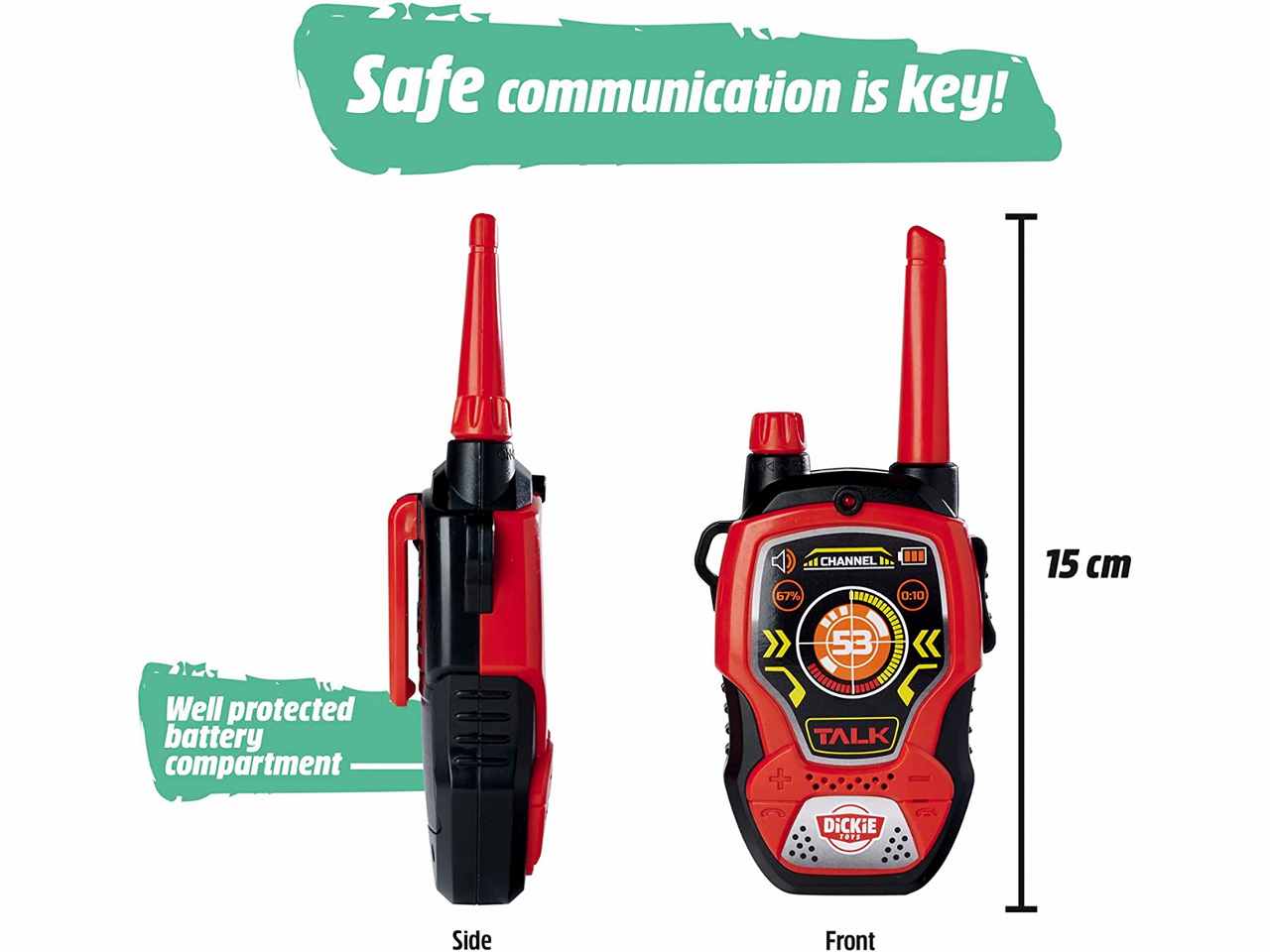 Dickie Go Real Walkie Talkie Fun 2.4 GHz Simba