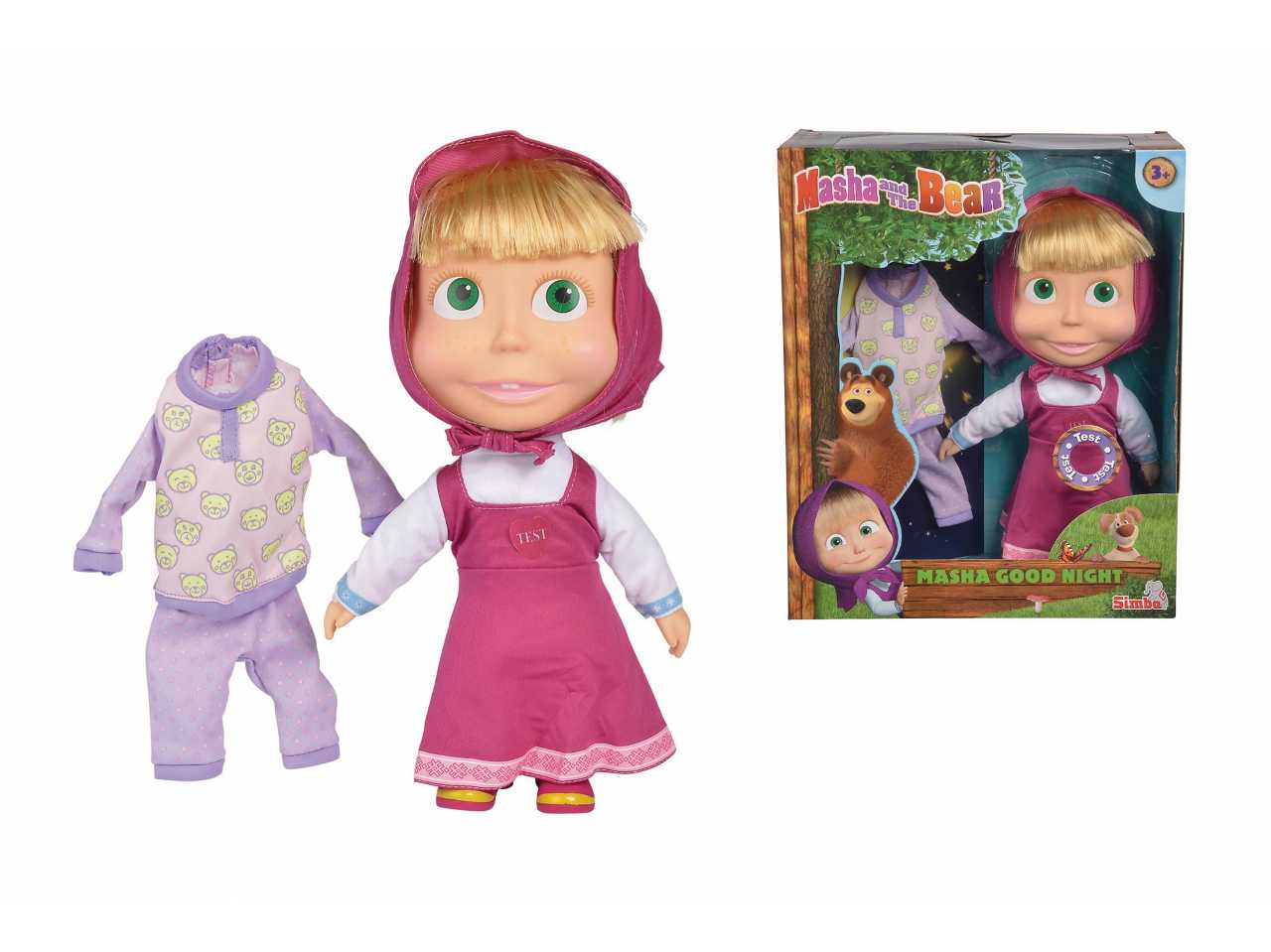 Masha e l'orso 23cm nightday 109301022