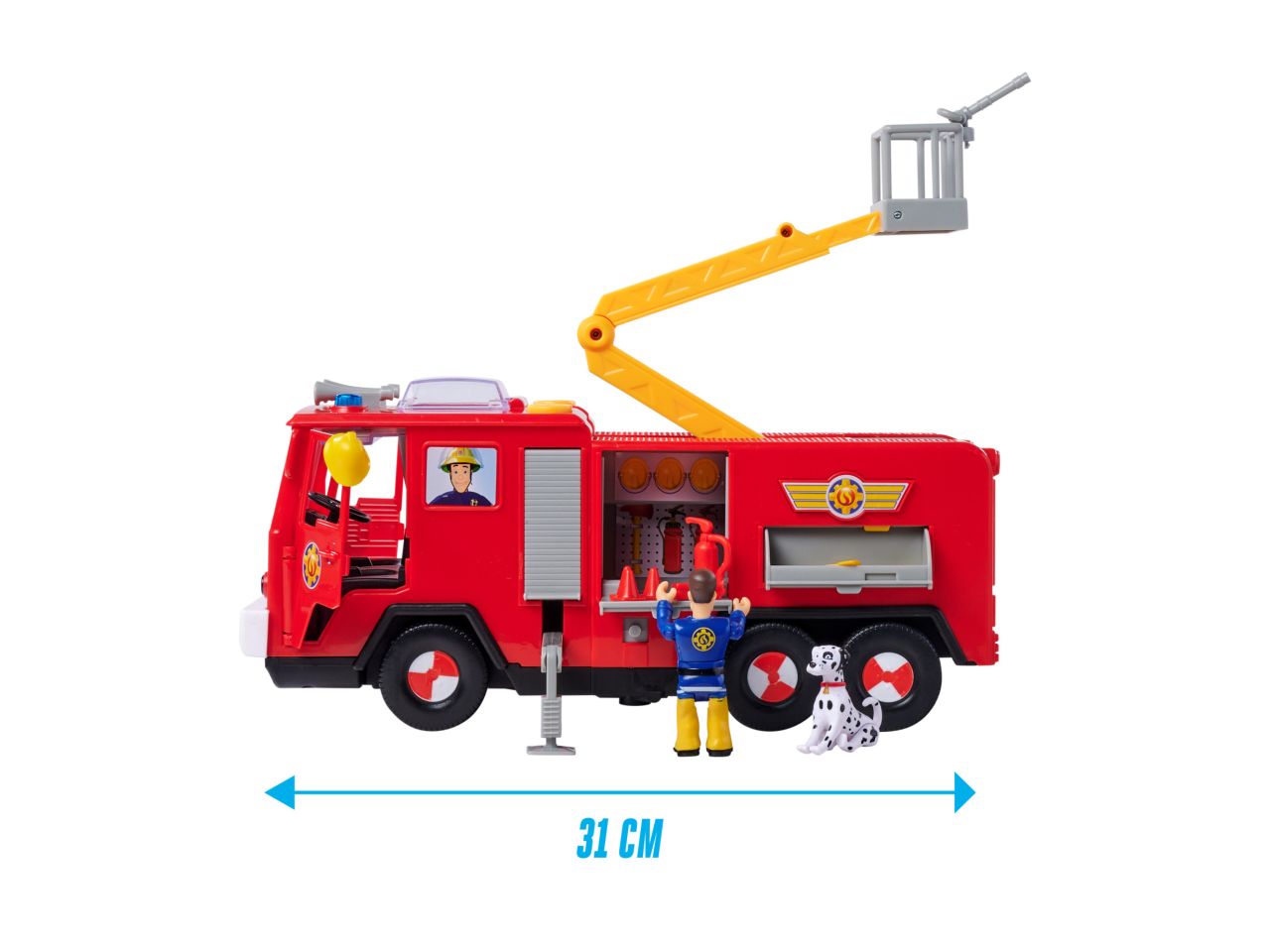 Simba Sam il pompiere camion jupiter pro 31cm con pesonaggio sam