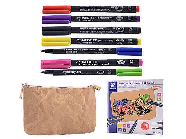 Pennarelli staedtler lumocolor diy art con custodia