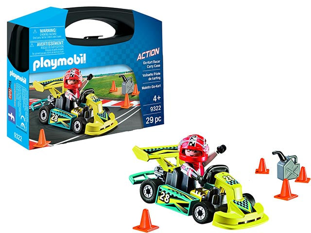 Playmobil carryng case val.go kart 9322