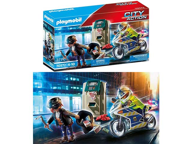 Playmobil city poliziotto in moto 70572