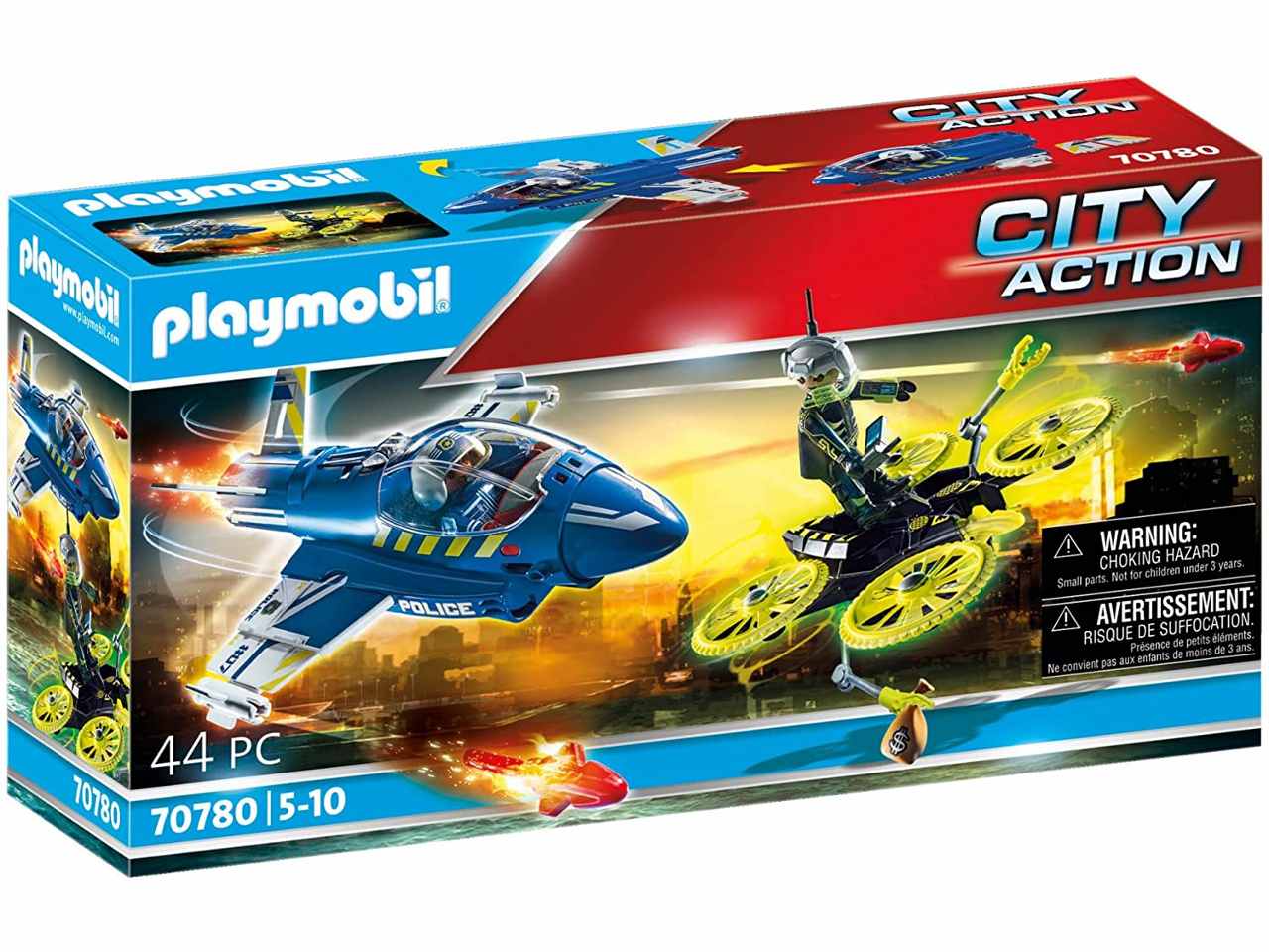 Playmobil jet della poliz.e drone 70780