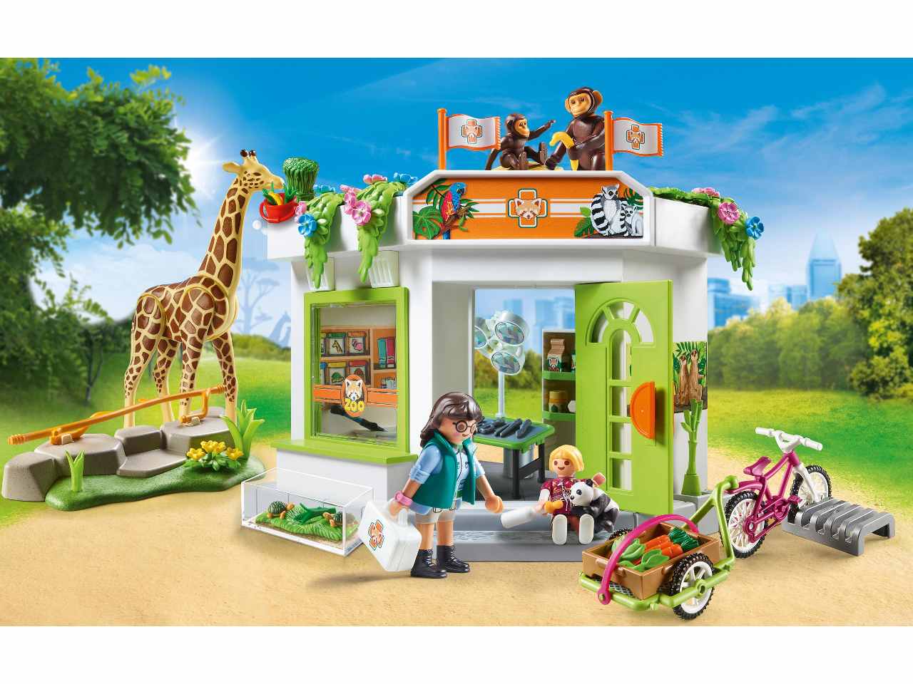 Playmobil clinica veter.dello zoo 70900