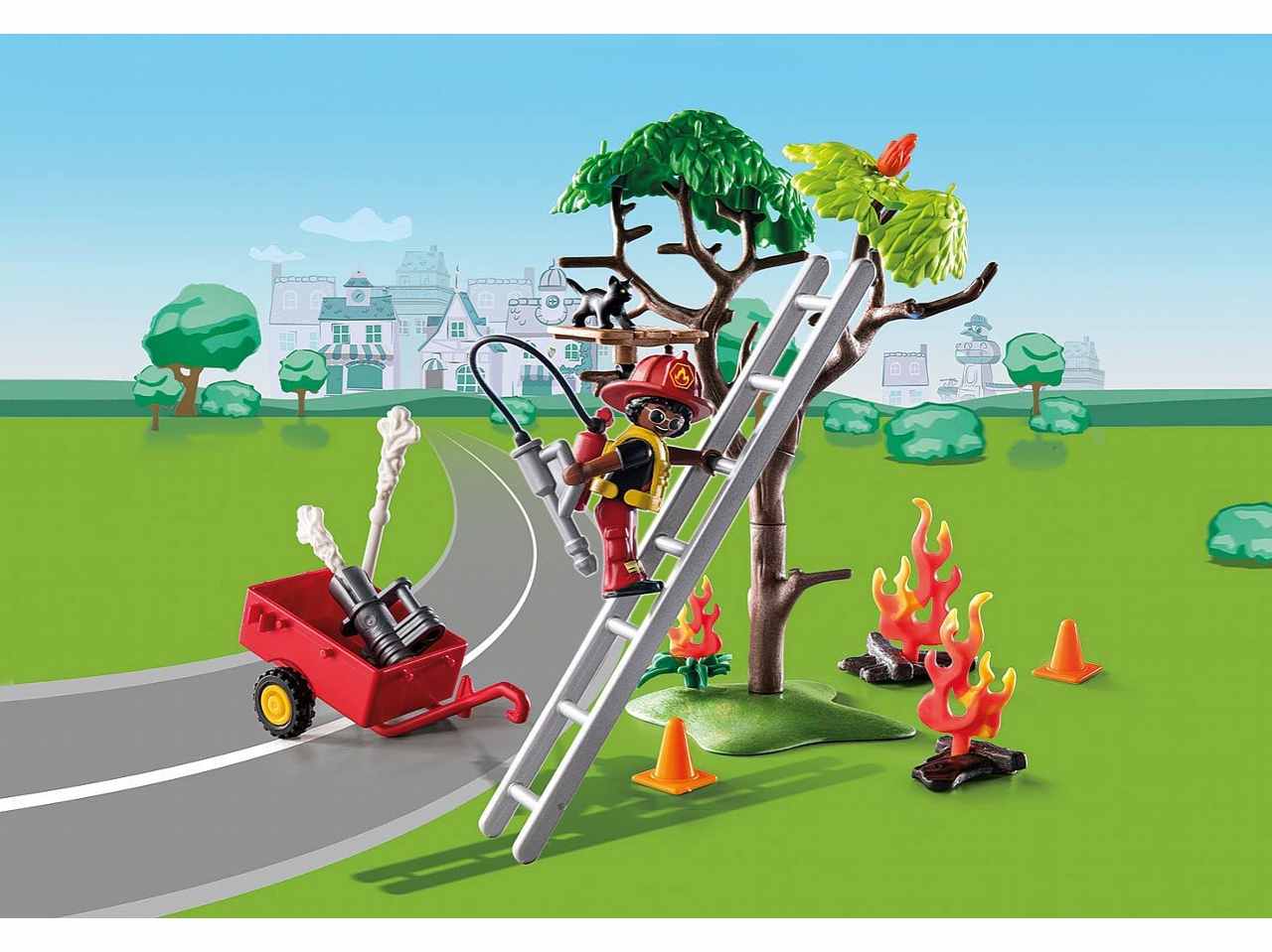 Playmobil vigili del fuoco in azione 70917