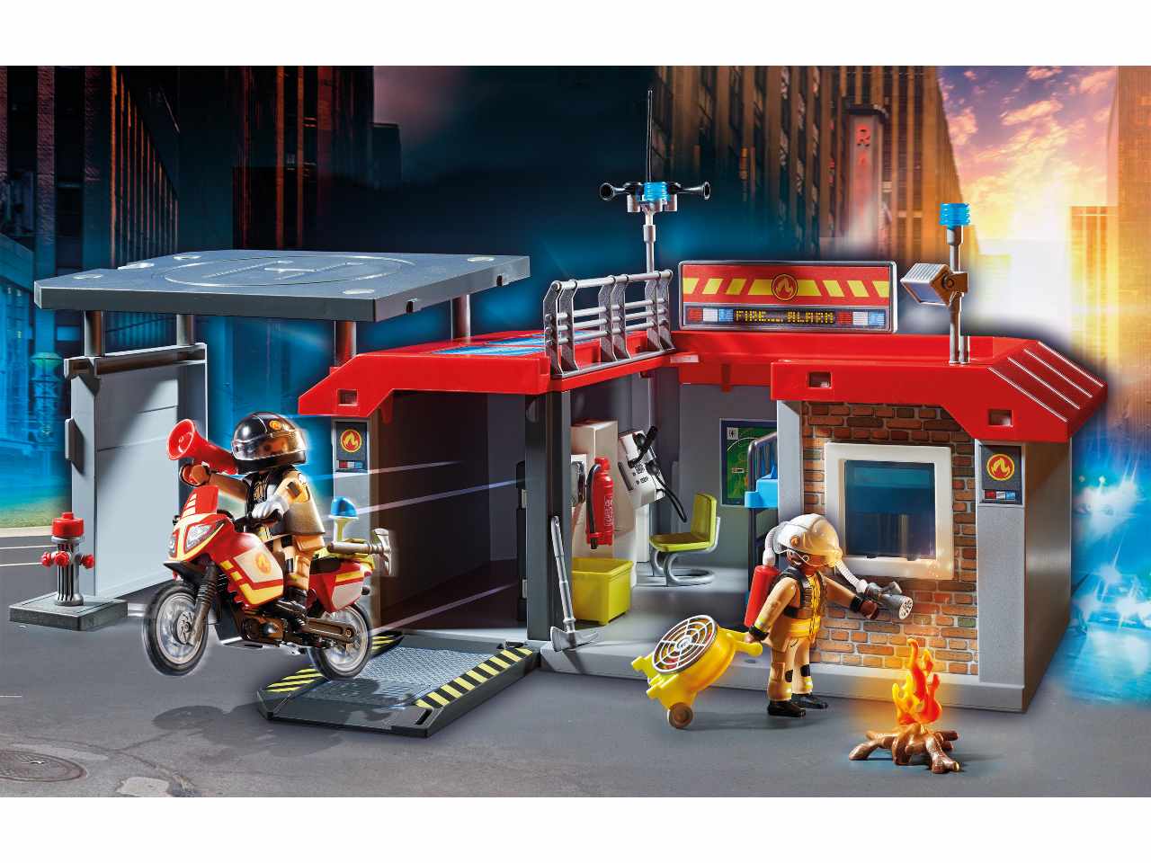 Playmobil stazione dei vigili del fuoco