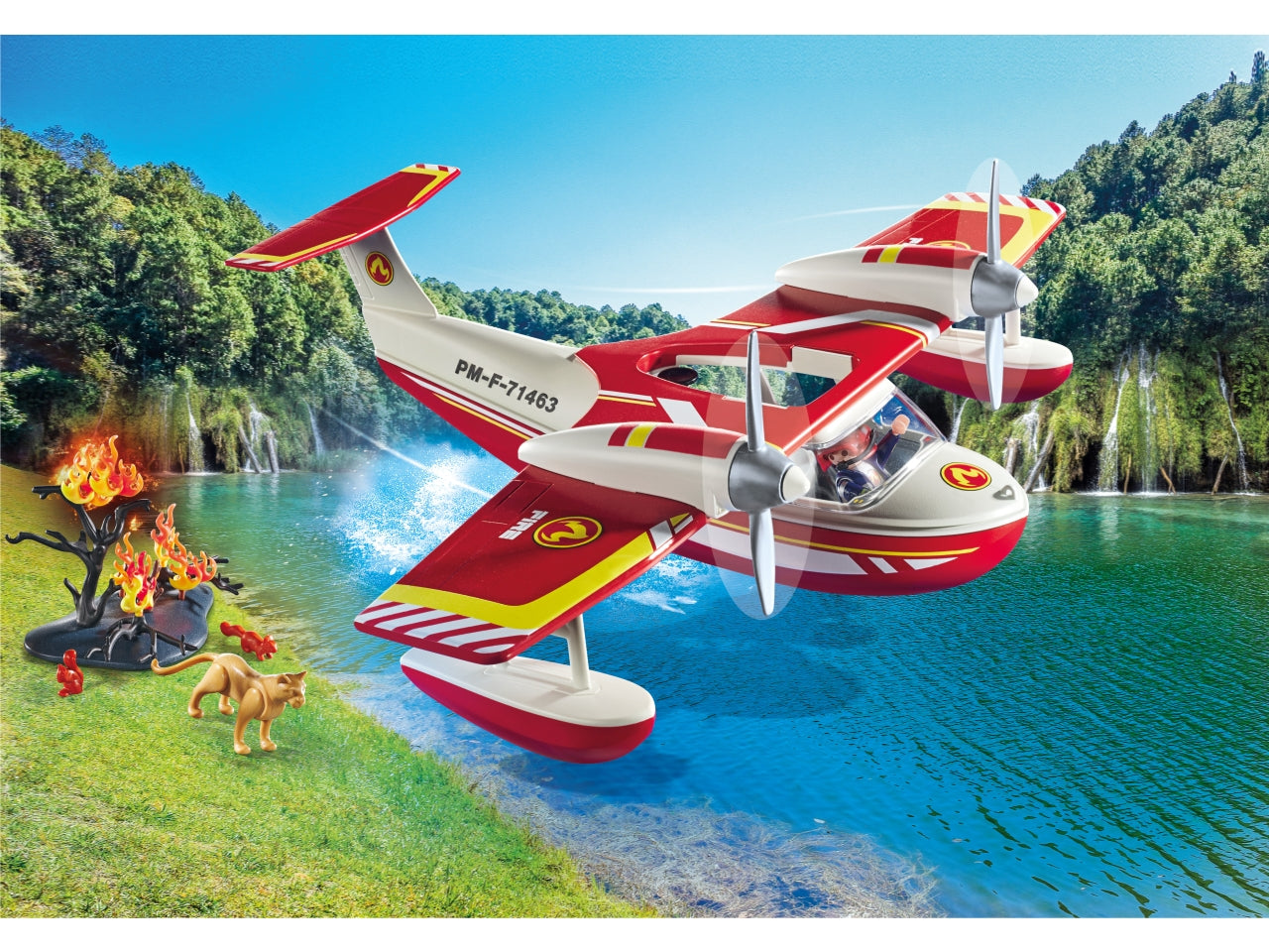 Playmobil idrovolante dei pompieri