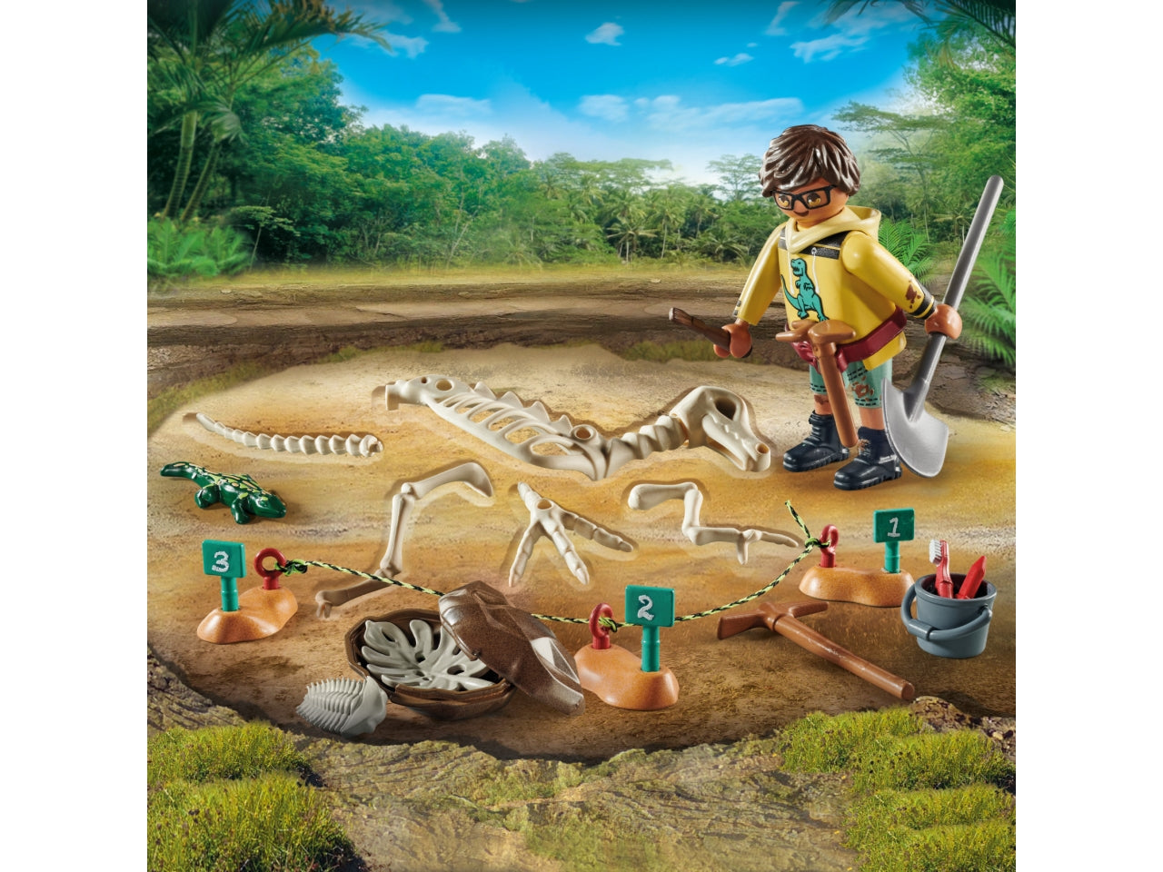 Playmobil fossili di dinosauro