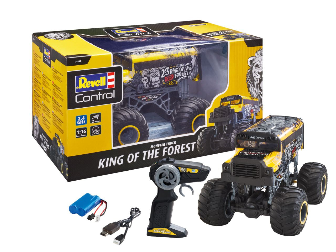 Auto radiocomandata monster truck king of the forest