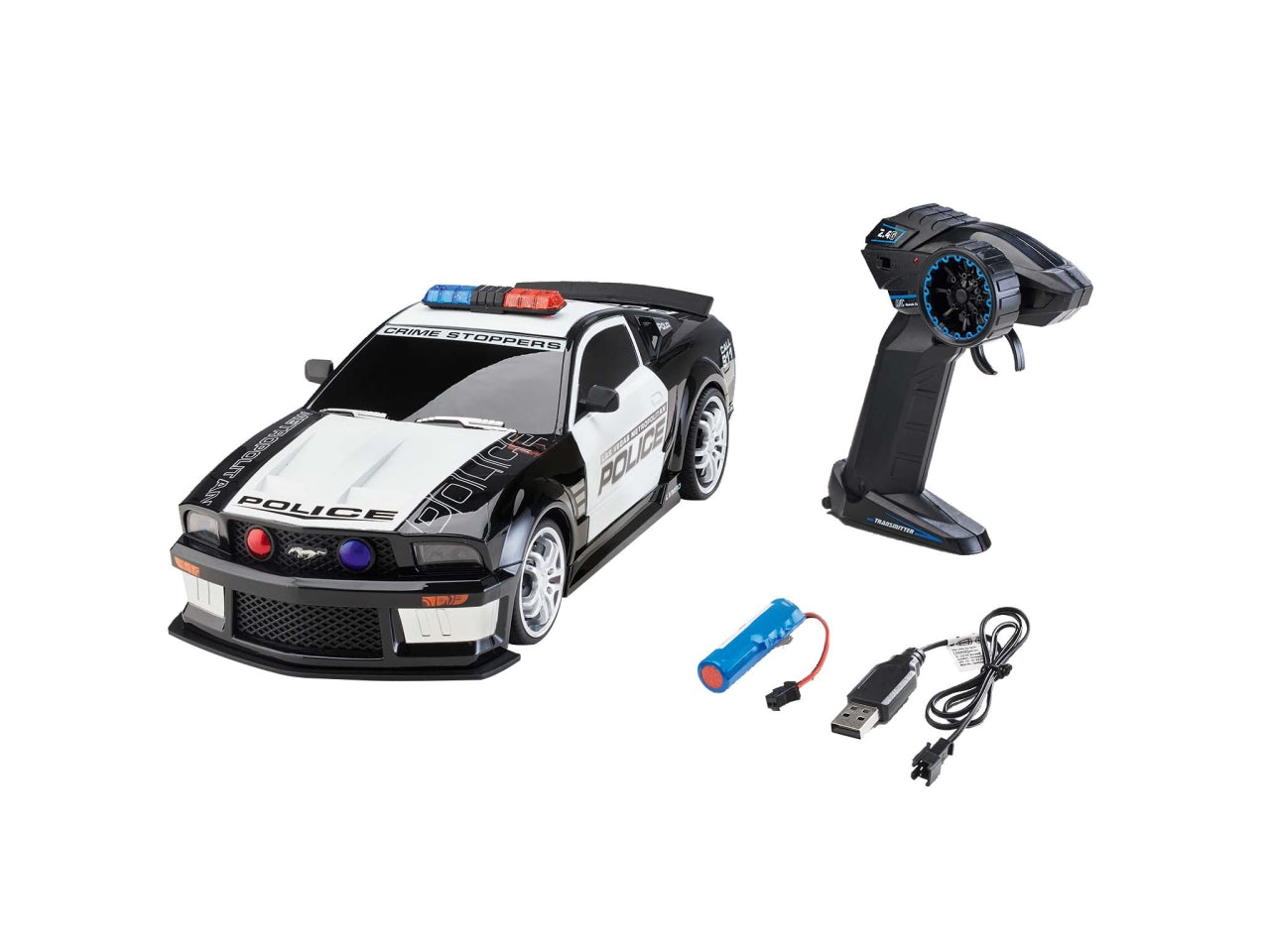 Auto ford mustang polizia radiocomandata