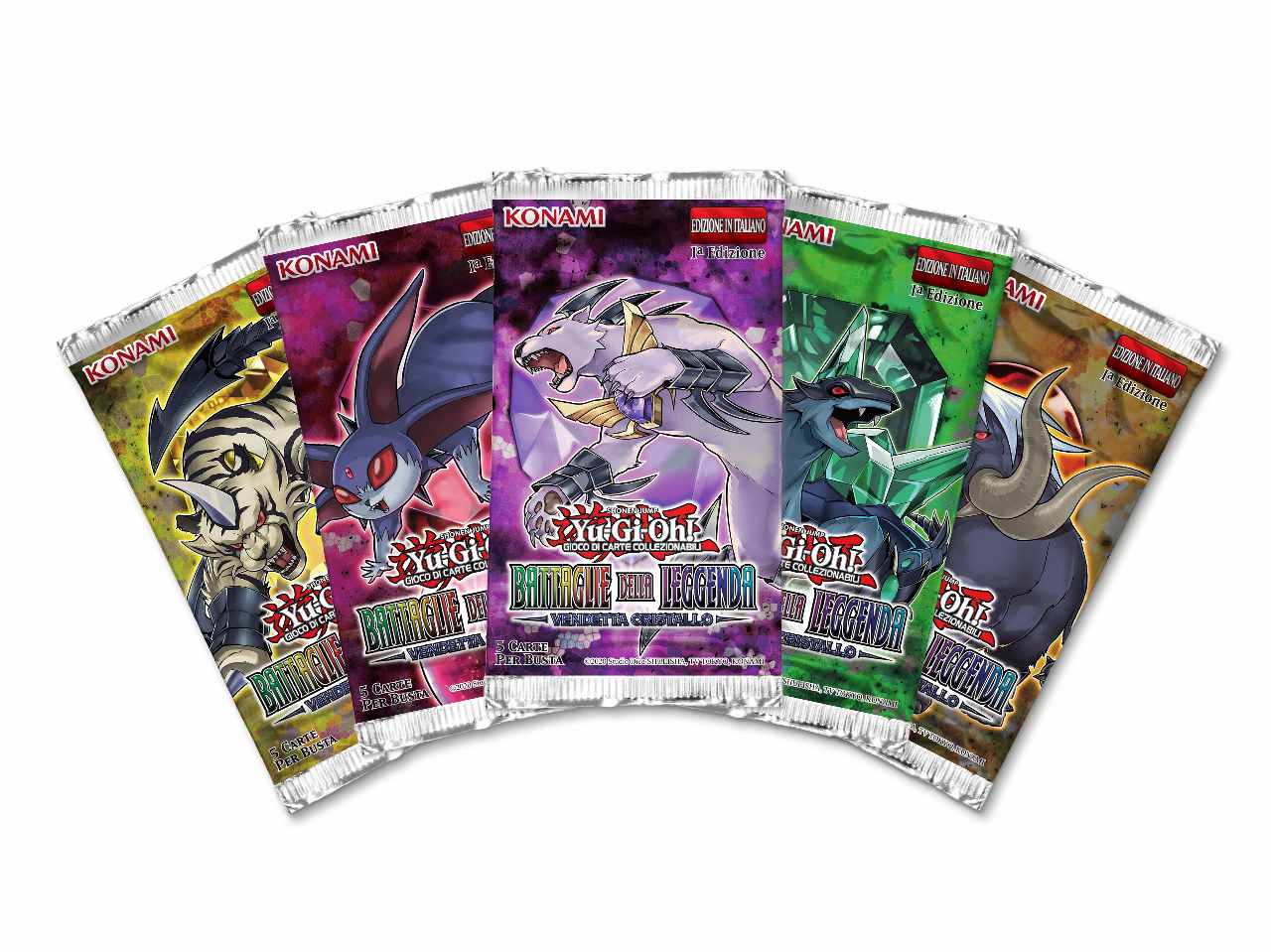 Carte da gioco di Yu-Gi-Oh! Bustina Battaglie della leggenda - Vendatte Cristallo - Game Vision