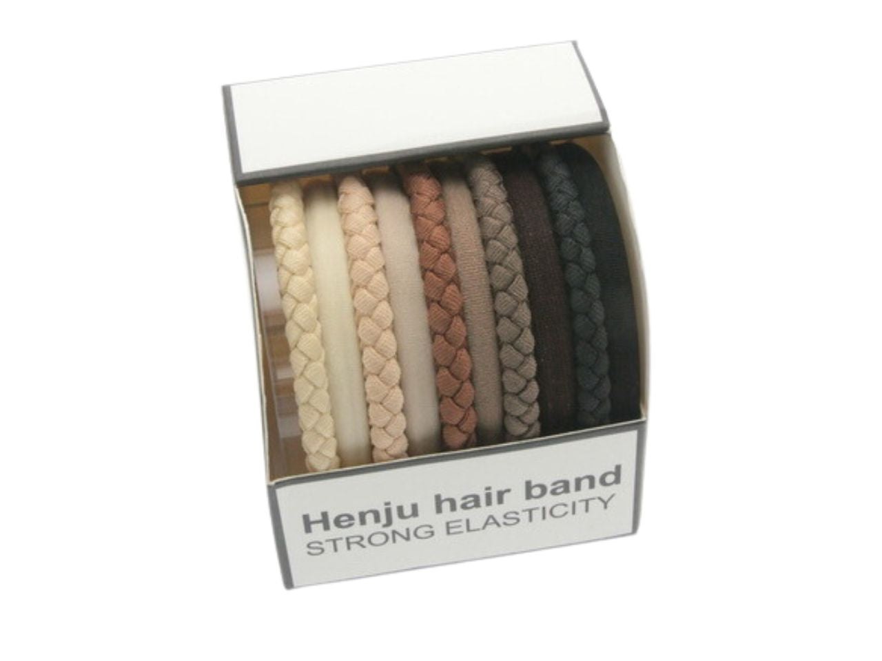Elastico liscio e treccia poliestere 100% set da 10 elastici