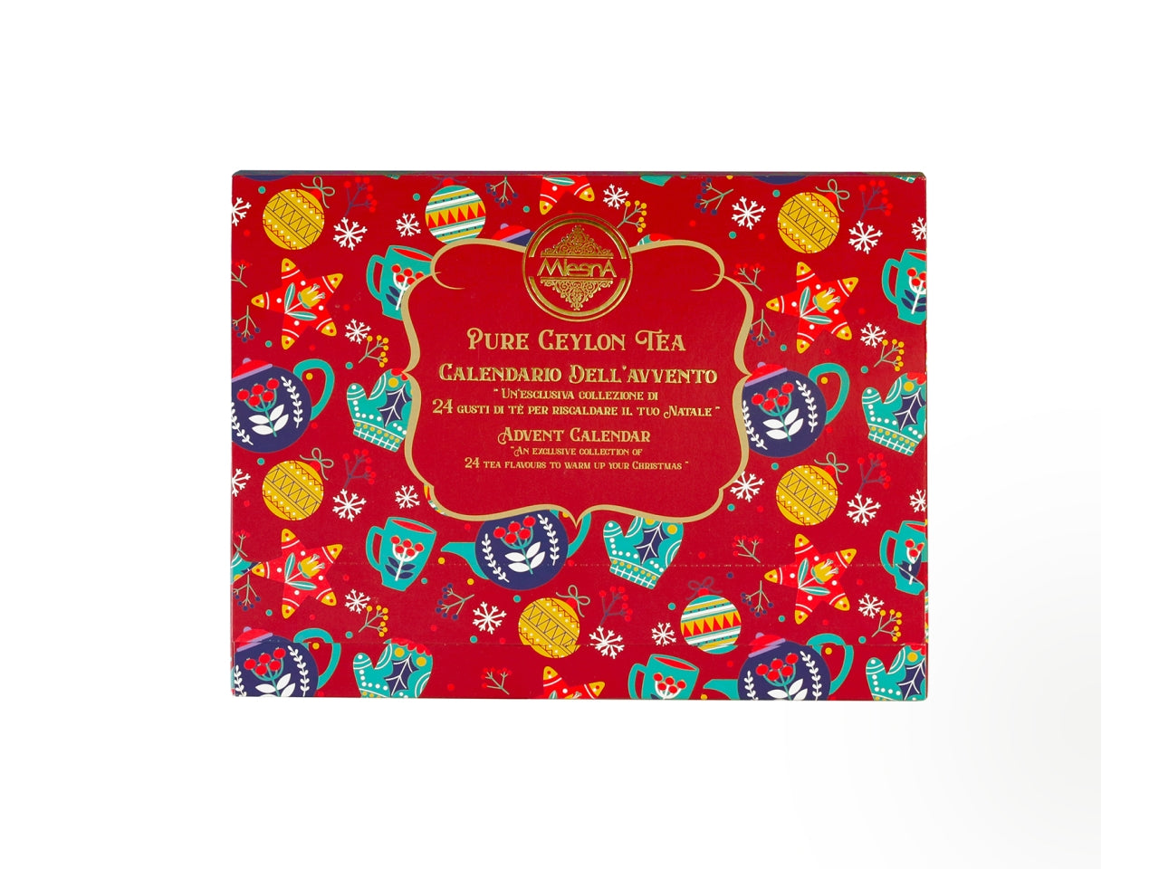 Calendario dellavvento mlesna tè mlesna 24 gusti assortiti 24 filtri assortiti x 2gr