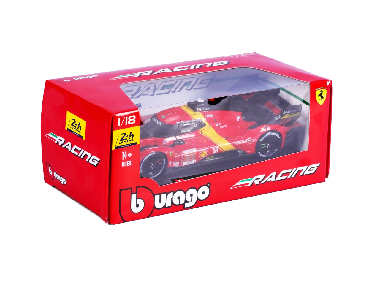 Modellino Ferrari 499p lmh n.50 2024 24h lemans champion scala 1:18 | Bburago