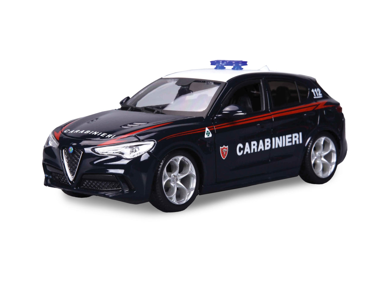 Bburago alfa romeo stelvio carabinieri in scala 1:24