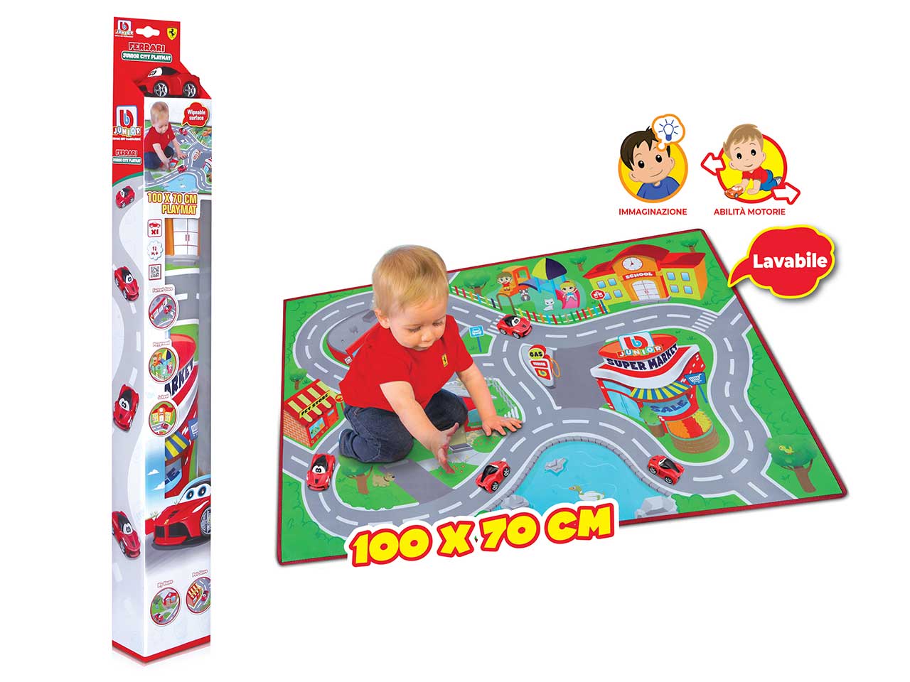 Bburago junior ferrari junior city playmat new pack
