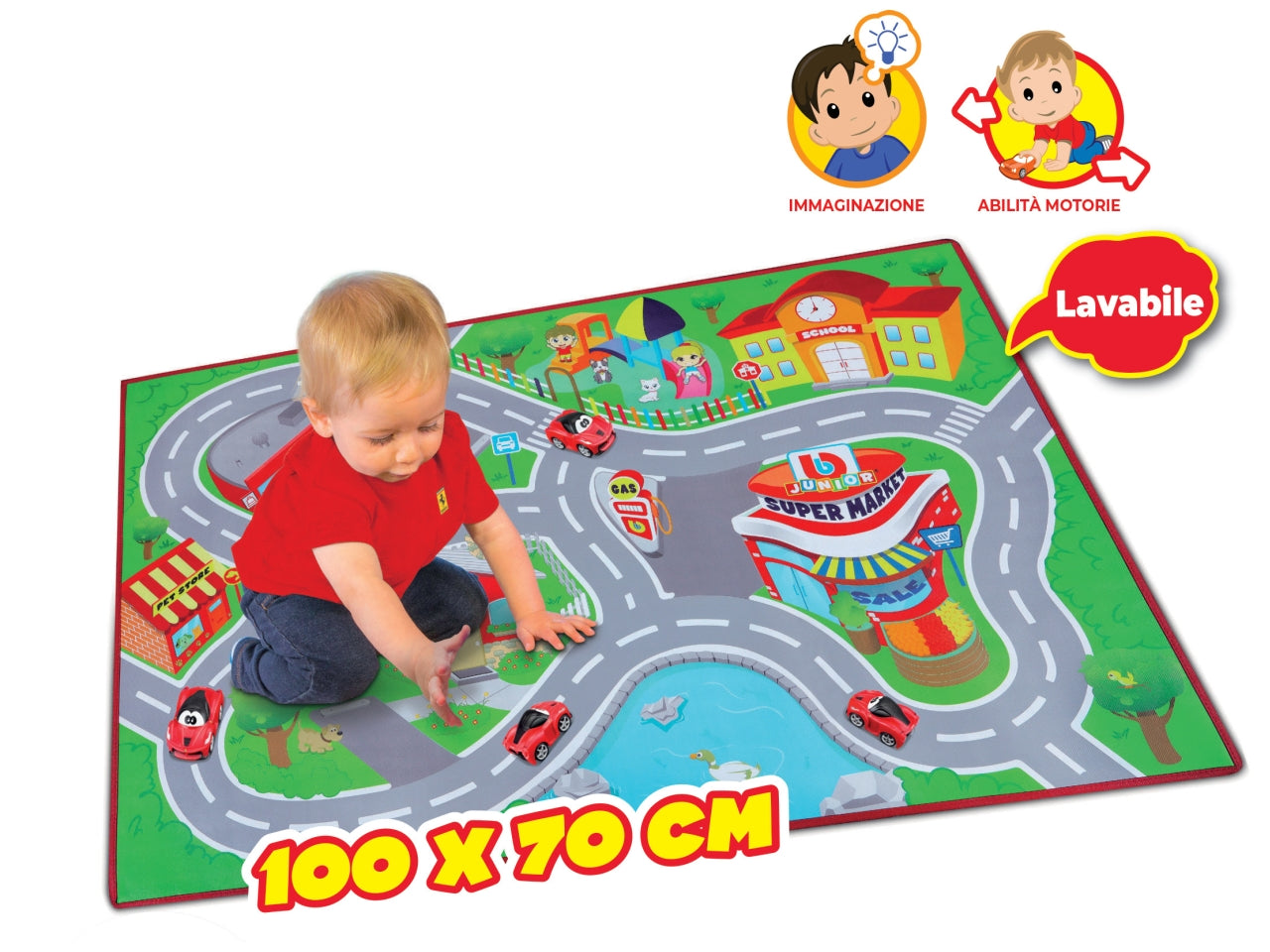 Bburago junior ferrari junior city playmat new pack