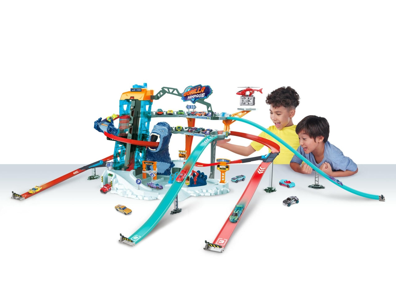 Metal machines maxi pista gorilla furioso con 2 auto