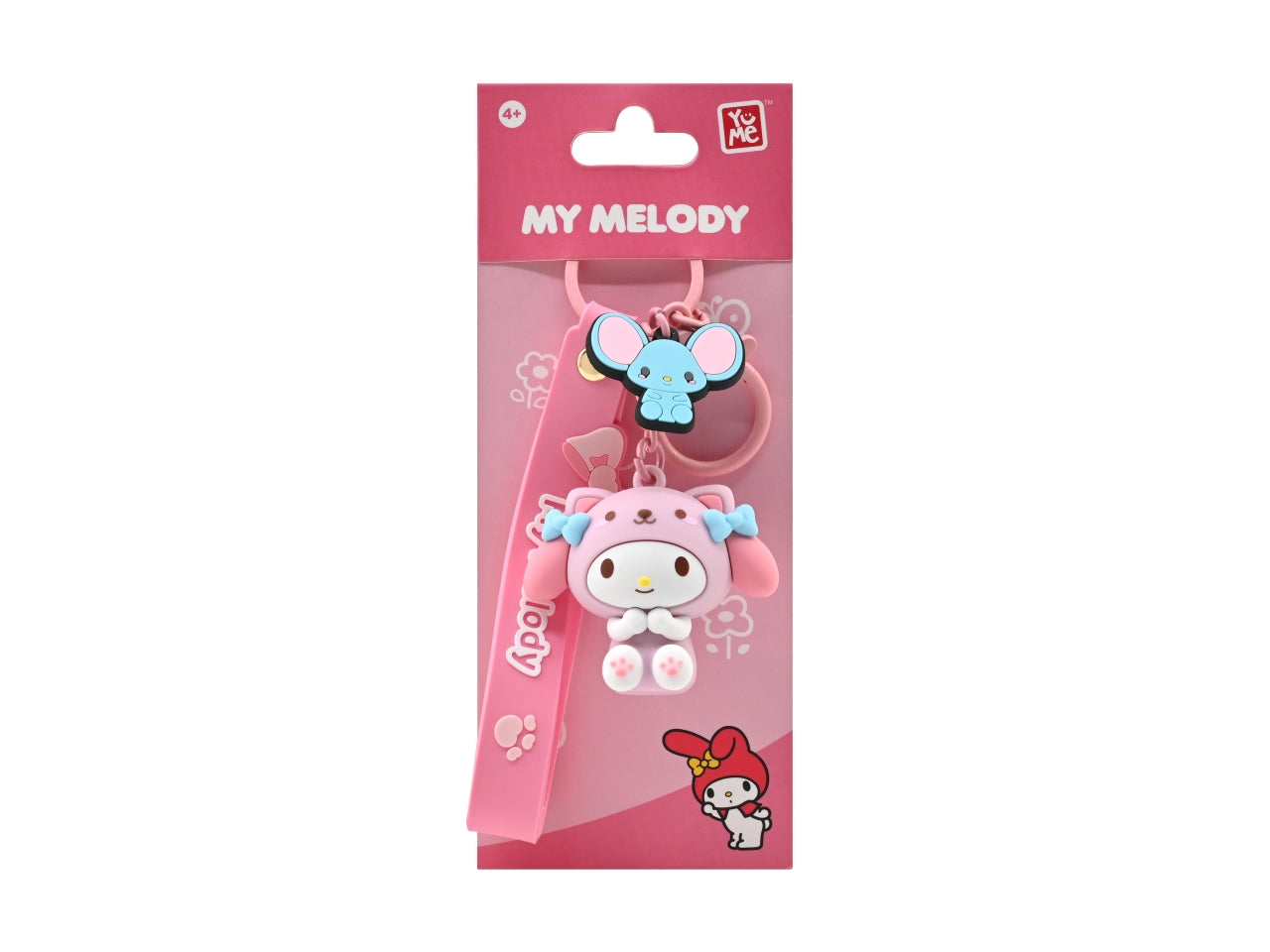 Yume hello kitty and friends keychain with hand strap animals series