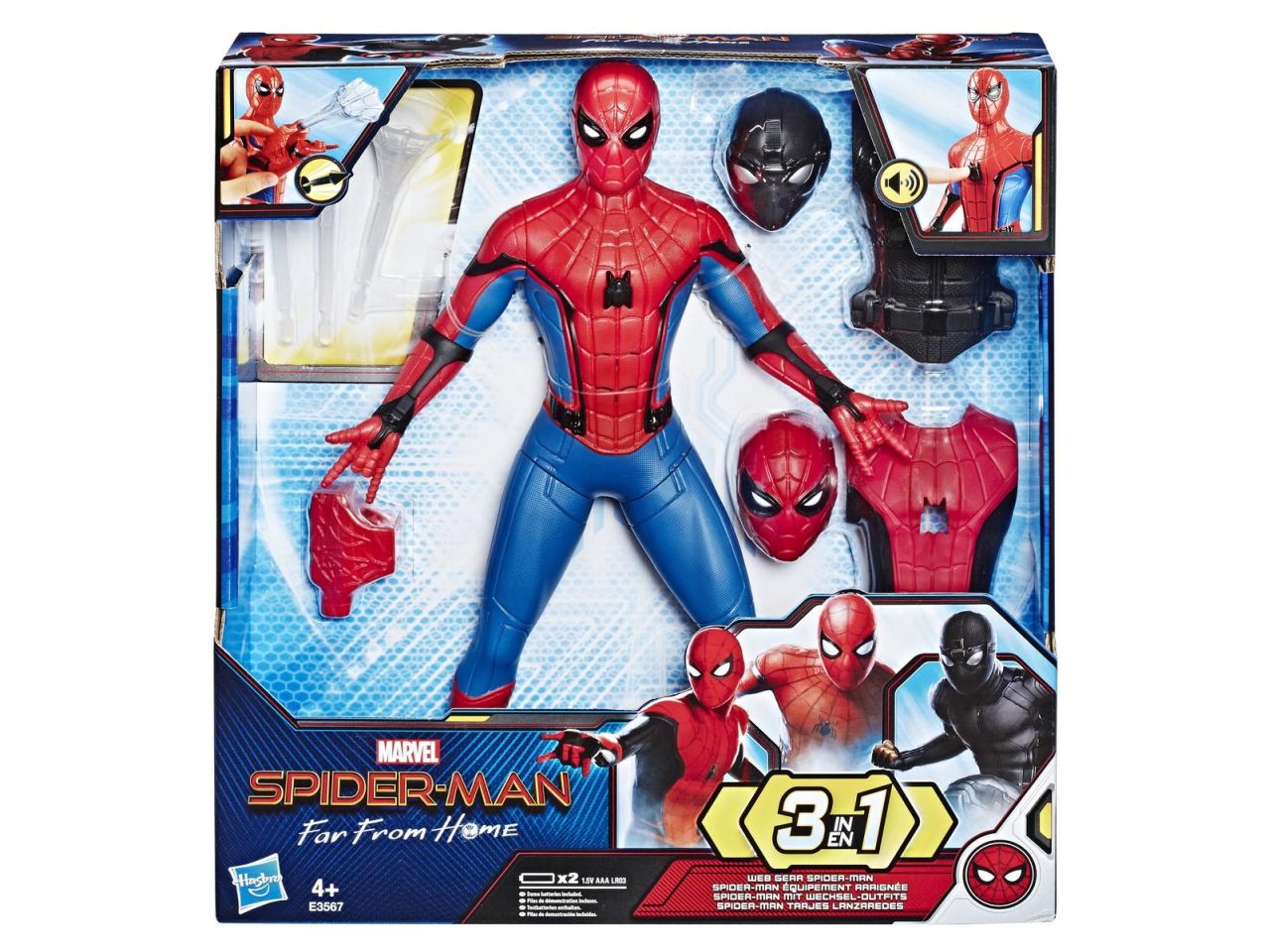 Marvel spiderman 35cm 3 in 1 parlante inglese