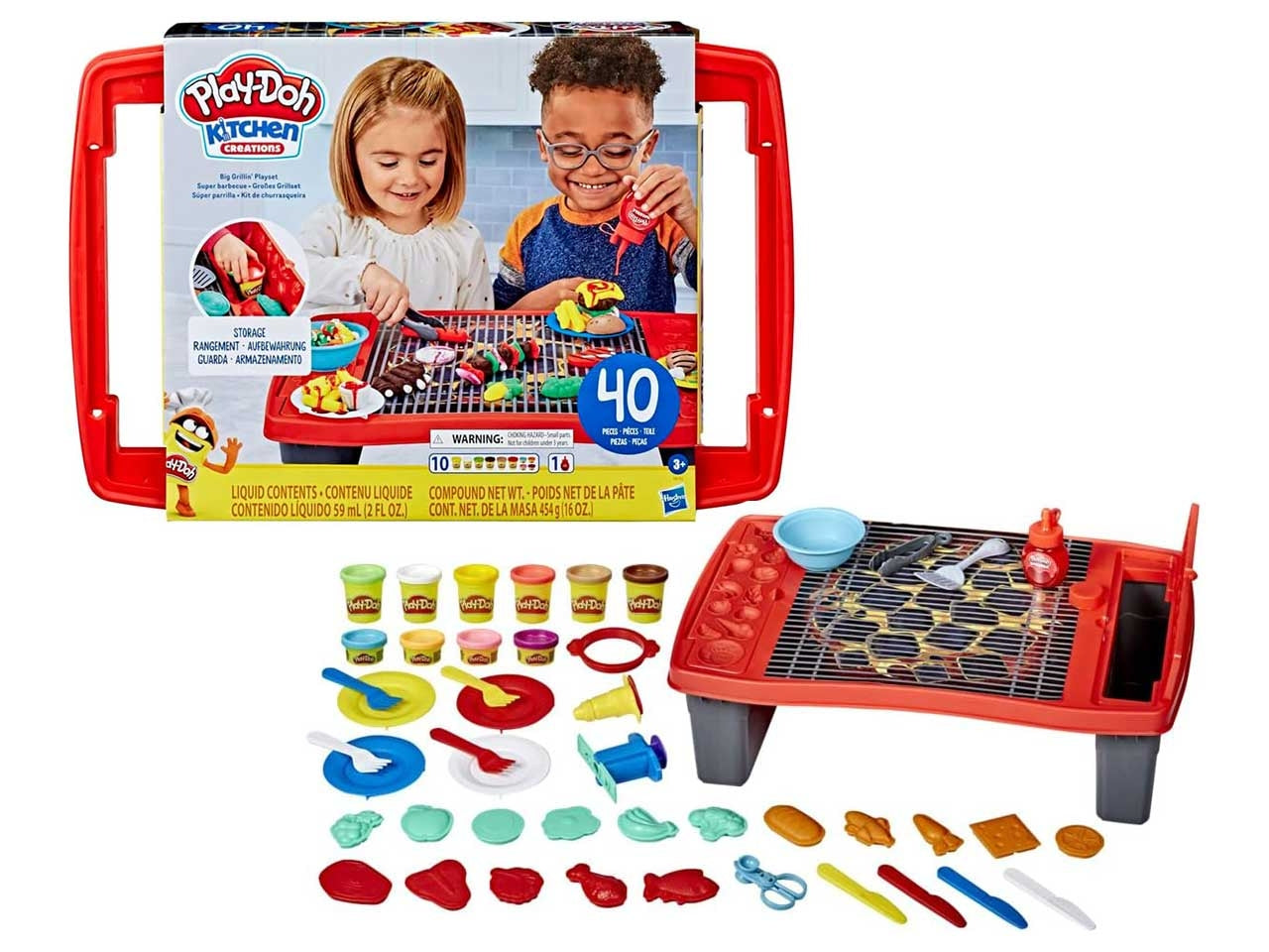 Playdoh big grillin playset 50x40cm