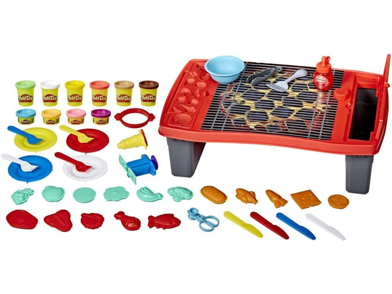 Playdoh big grillin playset 50x40cm