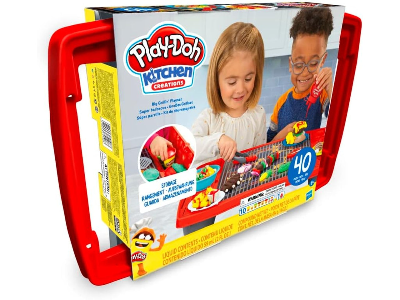Playdoh big grillin playset 50x40cm