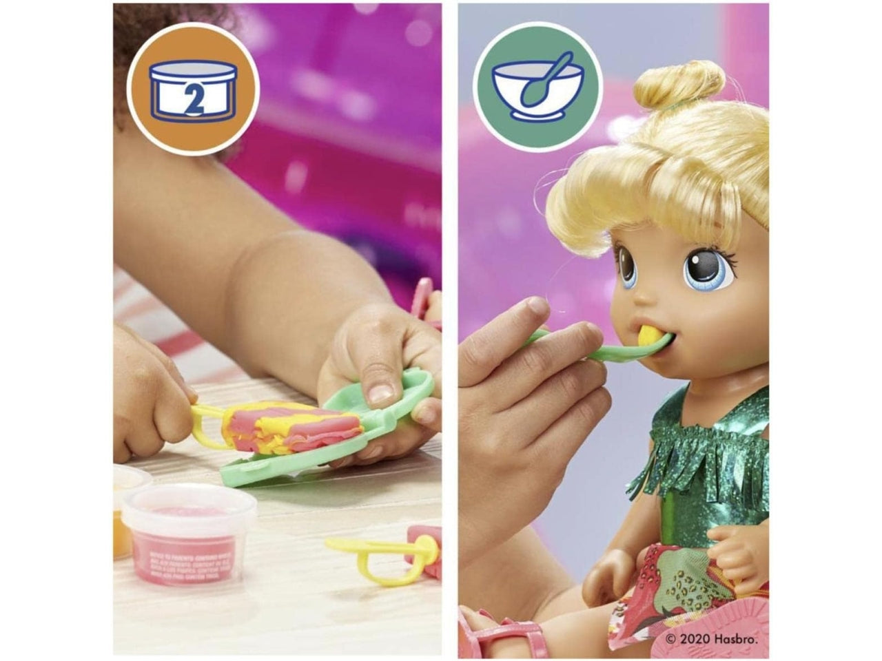 Baby Alive bionda Sunshine Snacks, bambola con accessori inclusi per bambini dai 3+ anni, Hasbro