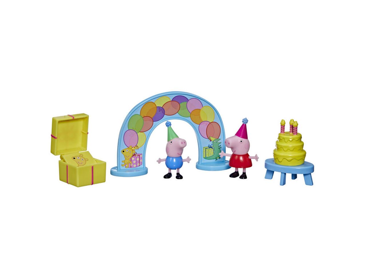 Peppa pig playset mini festa di compleanno