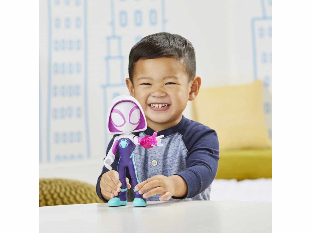 Spidey and his amazing friends figura mega ghost spider