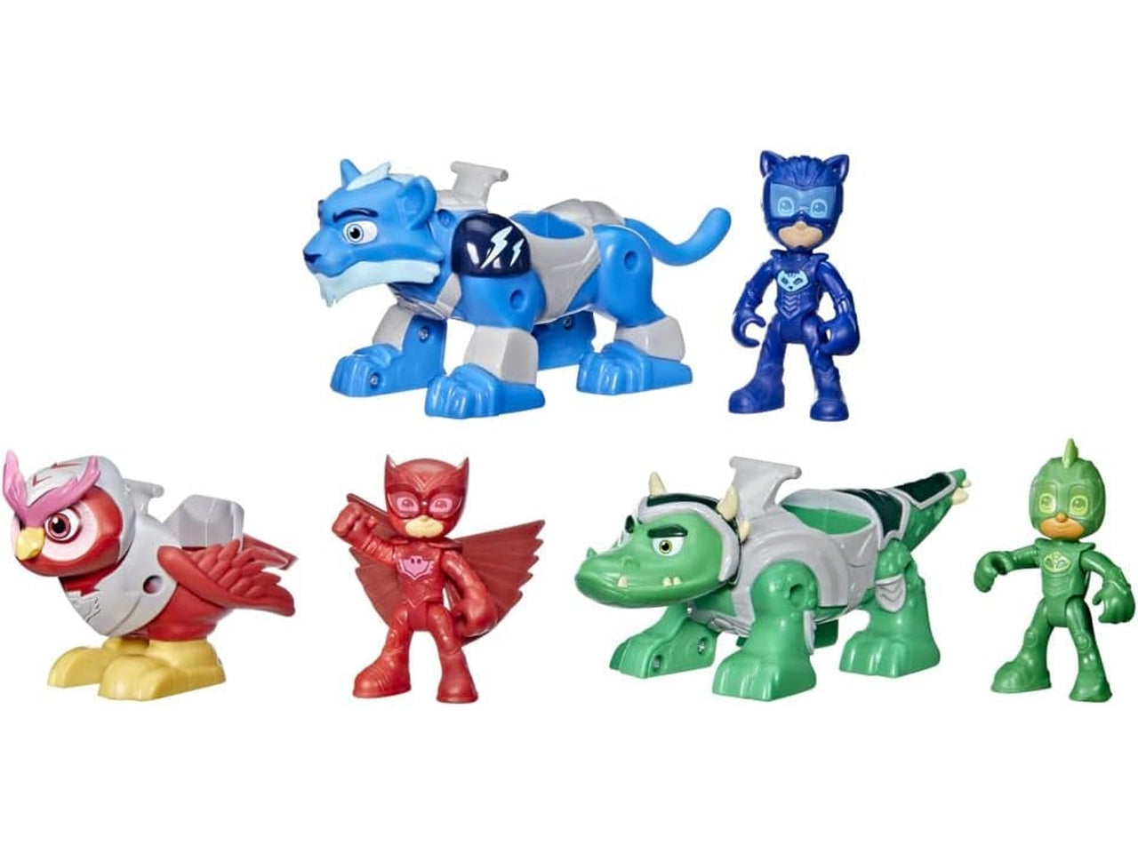 Pj mask hero animal trio perdonaggi con veicoli