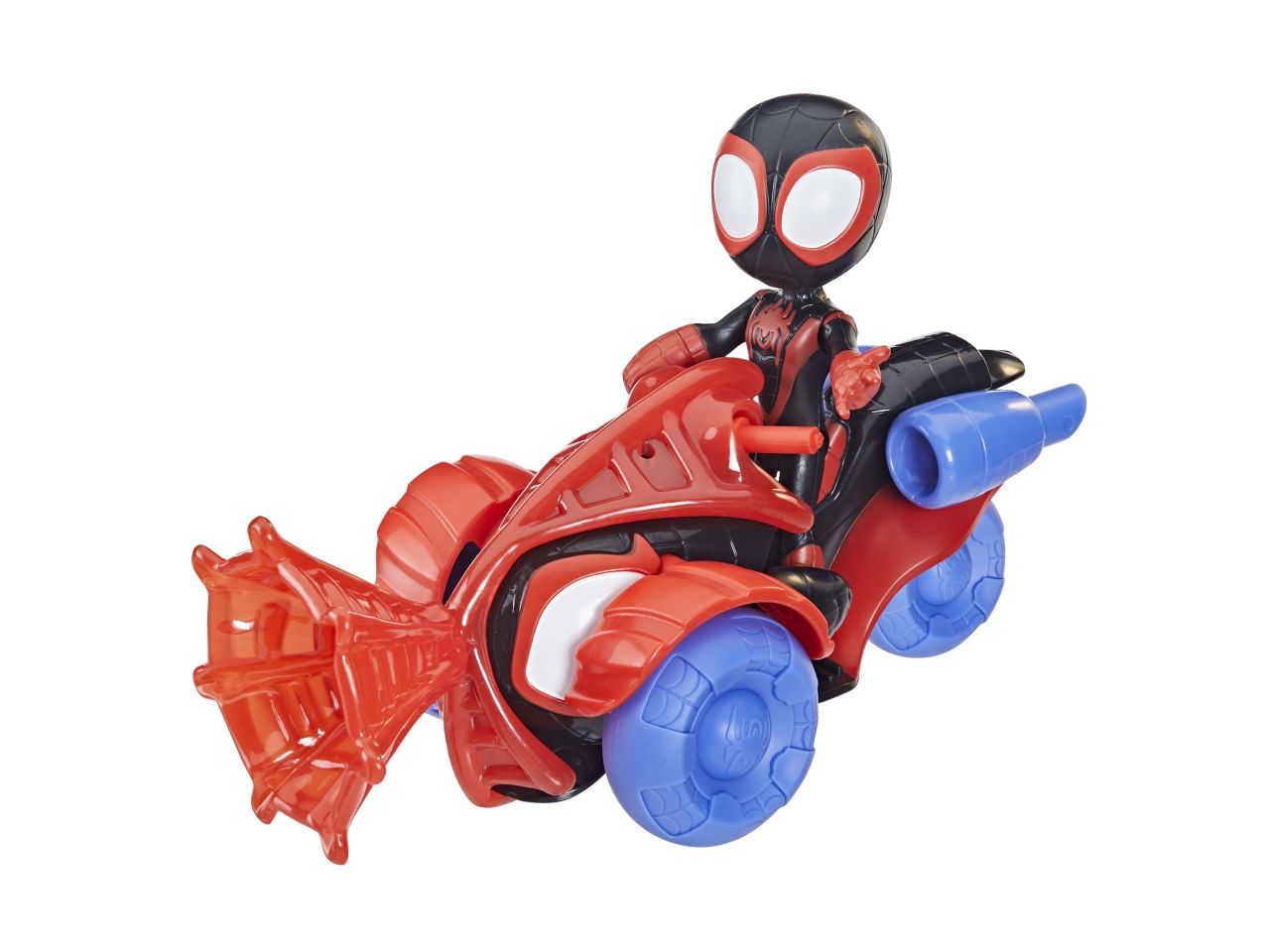 Spidey veicolo con personaggio e accessori - miles techno racer
