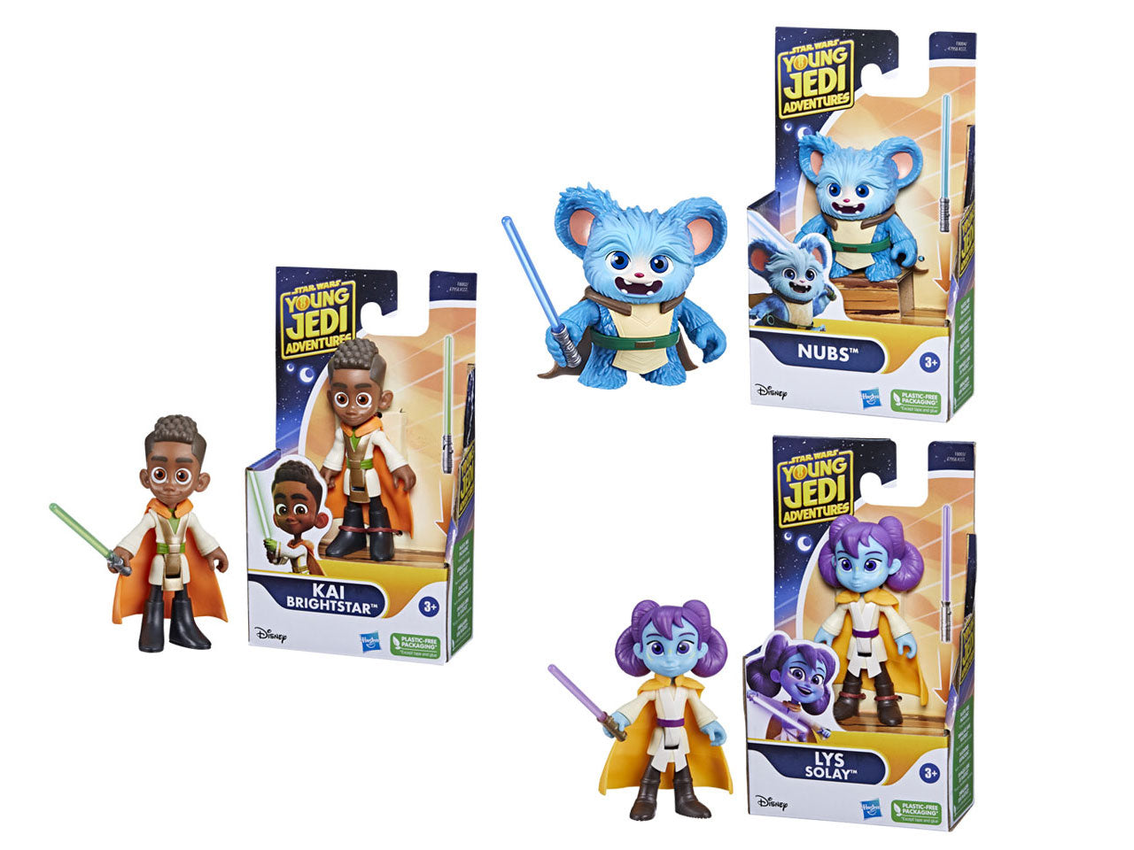 Star wars preschool young jedi action figure assortiti
