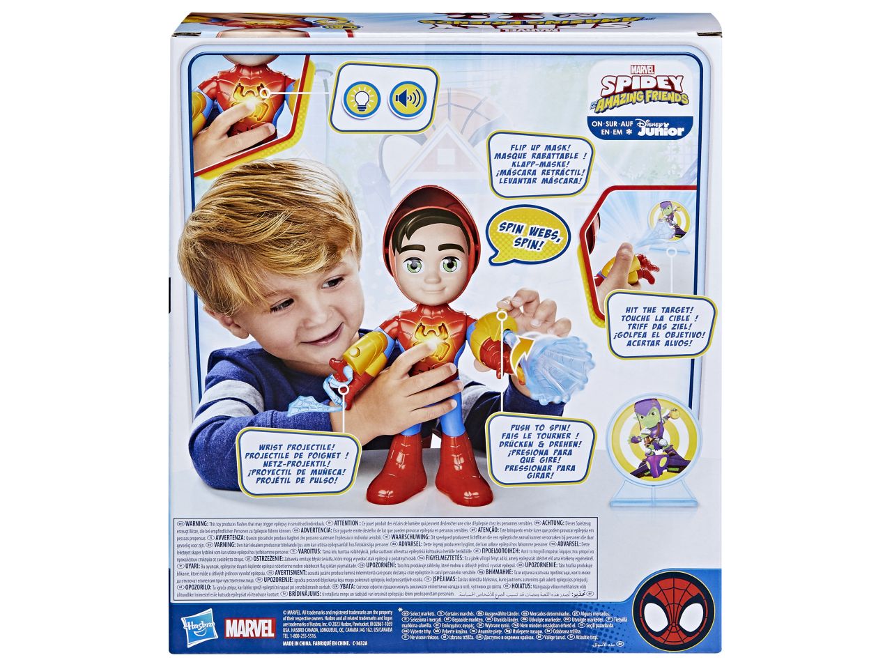 Spidey personaggio elettronico con accessori$