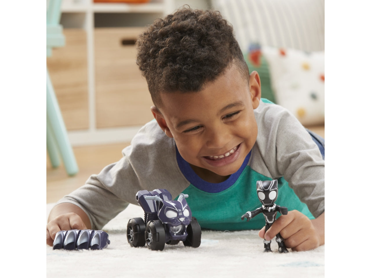 Spidey veicolo con personaggio e accessori - black panther