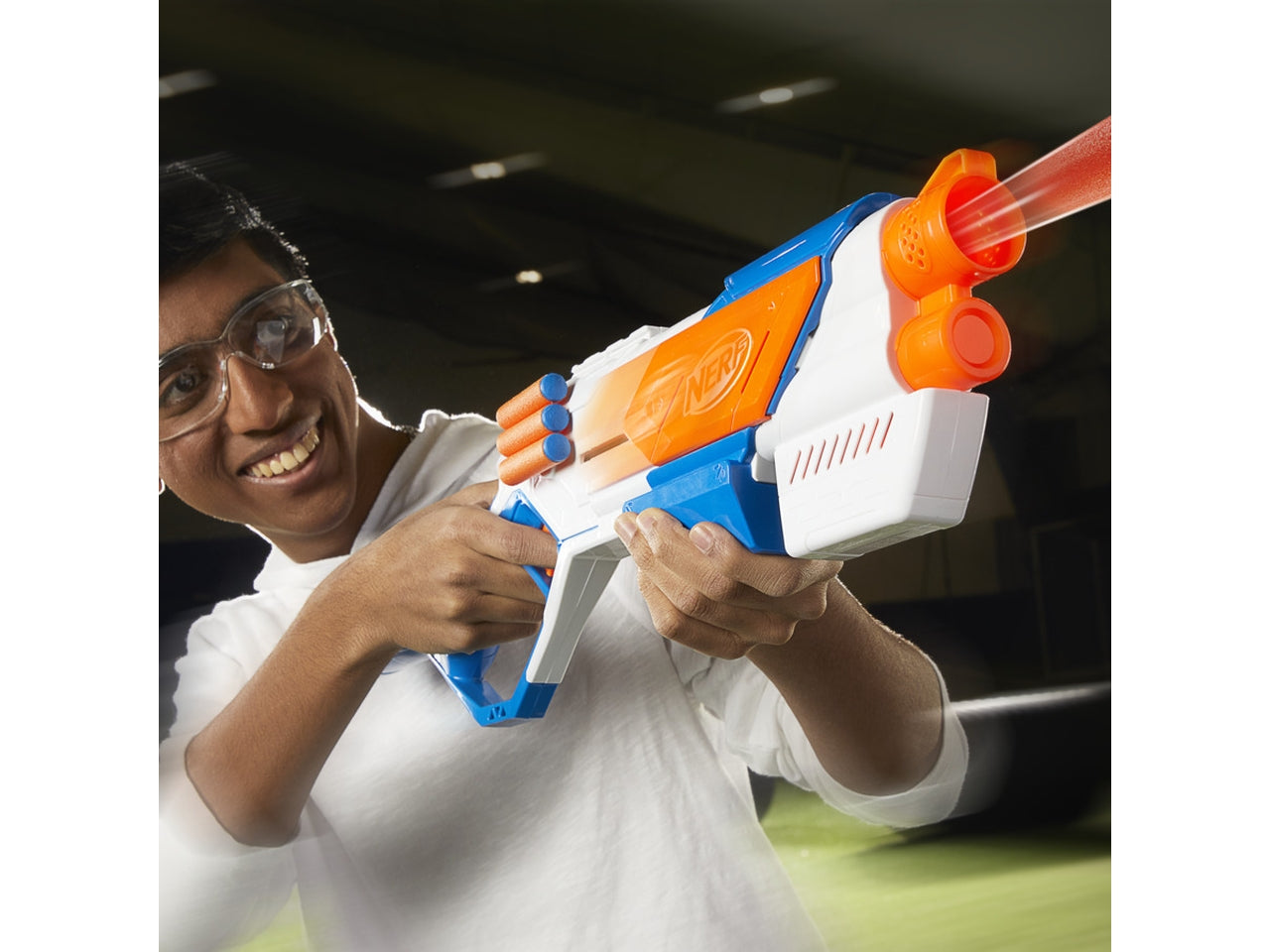 Nerf N-series Strikeback 18 Proiettili, Fucile Giocattolo per bambini - Hasbro