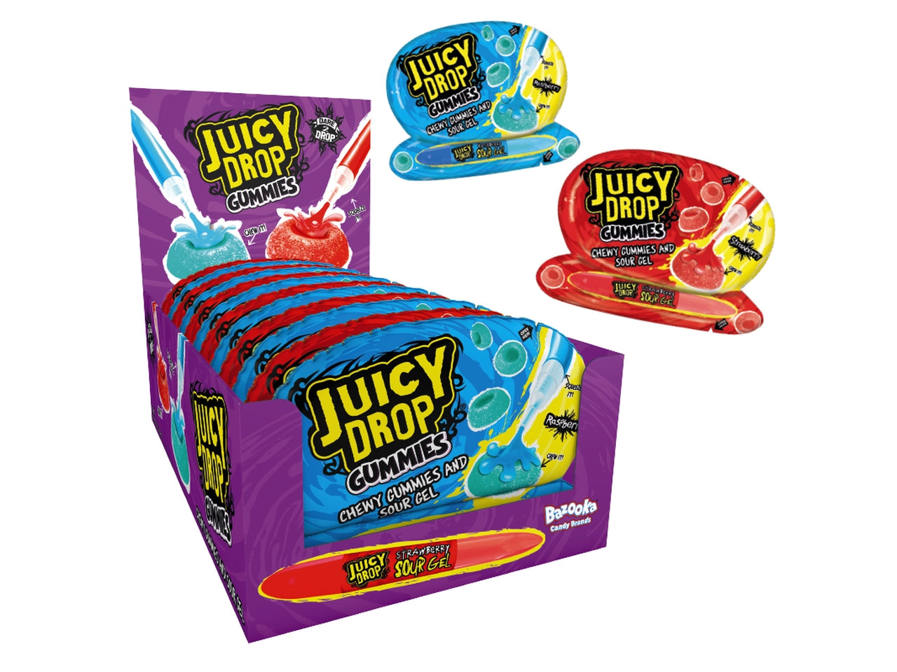 Bazooka juicy drop gummies 57g