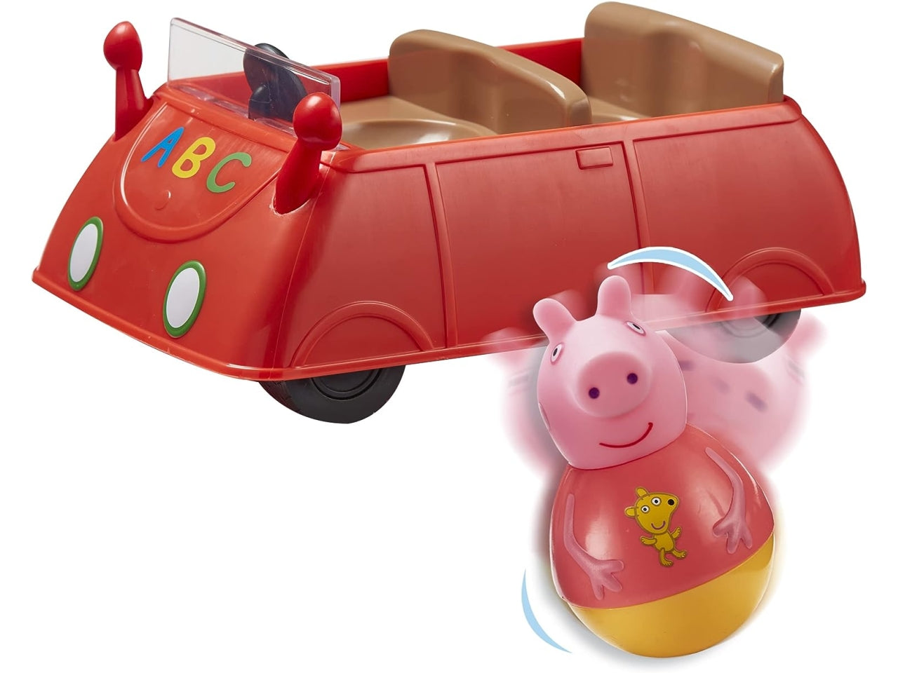 Peppa pig weebles push along wobbily car