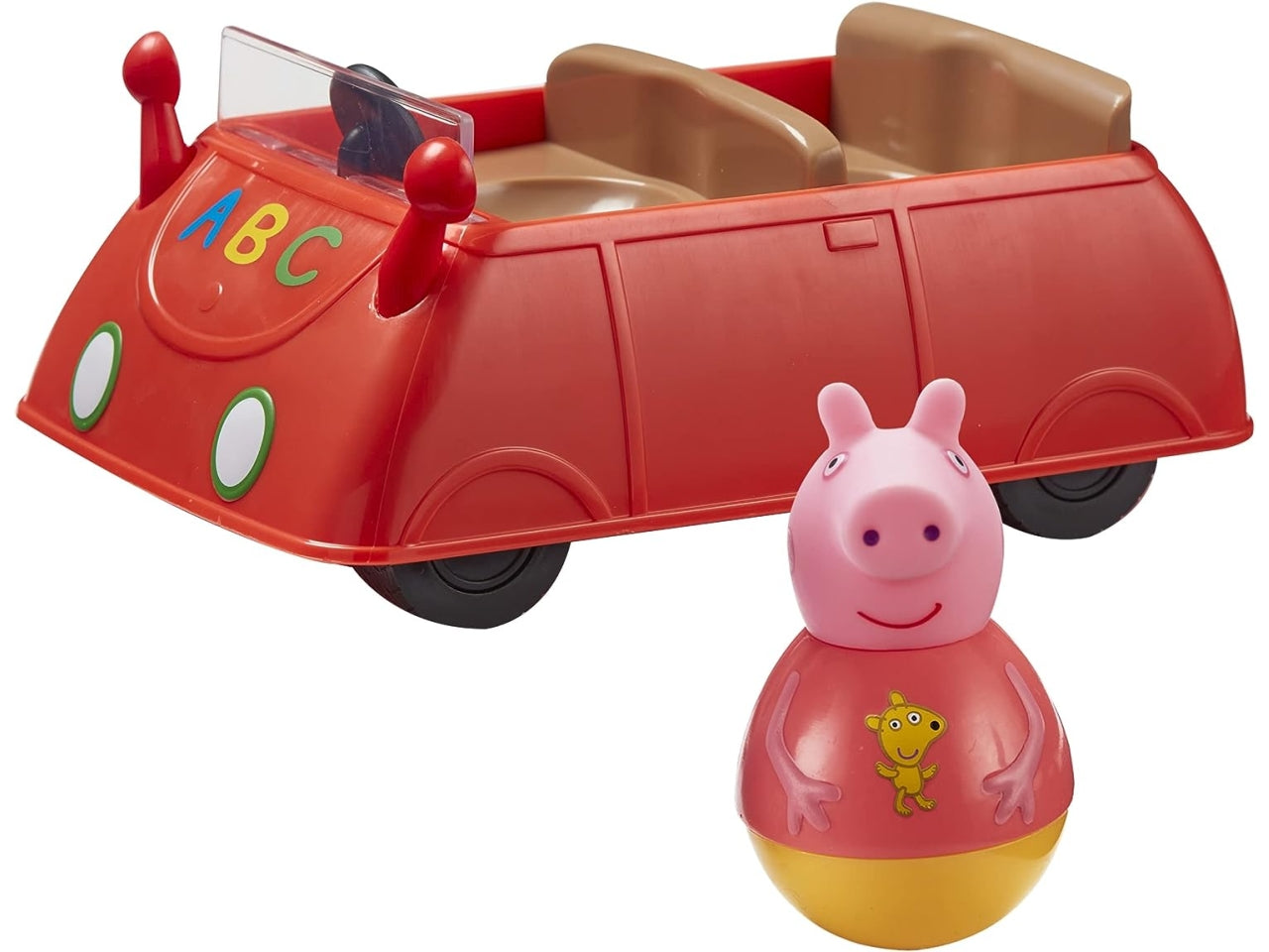 Peppa pig weebles push along wobbily car
